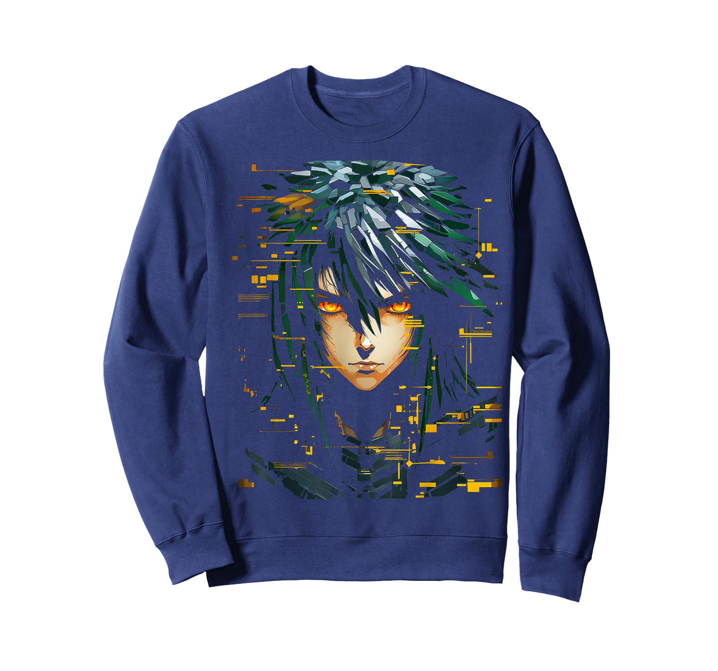 Anime Men Pixel Art Graphic Fantasy Anime T-Shirt