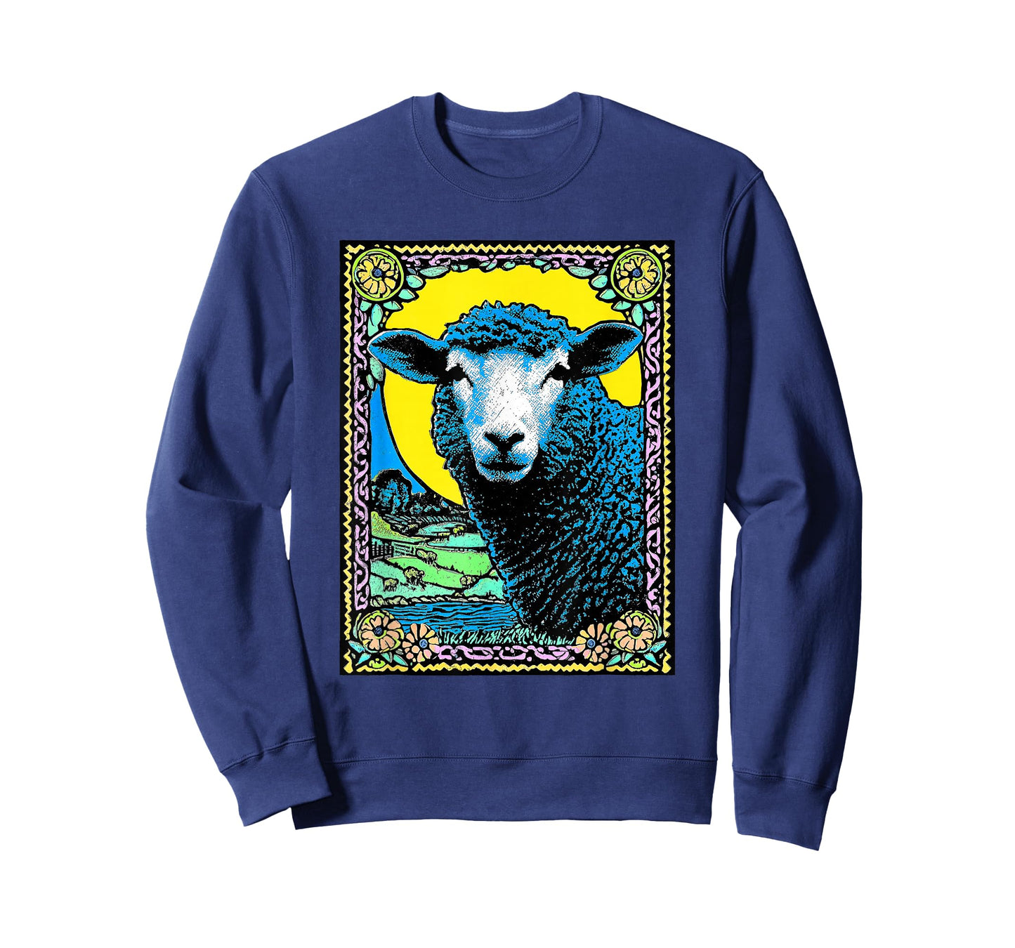 Vintage 70s Cute Lamb Sheep Farmer Farming Lovers T-Shirt