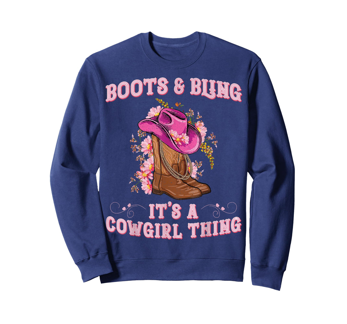 Boots and Bling its a Cowgirl Thing Cute Love Country Girls T-Shirt
