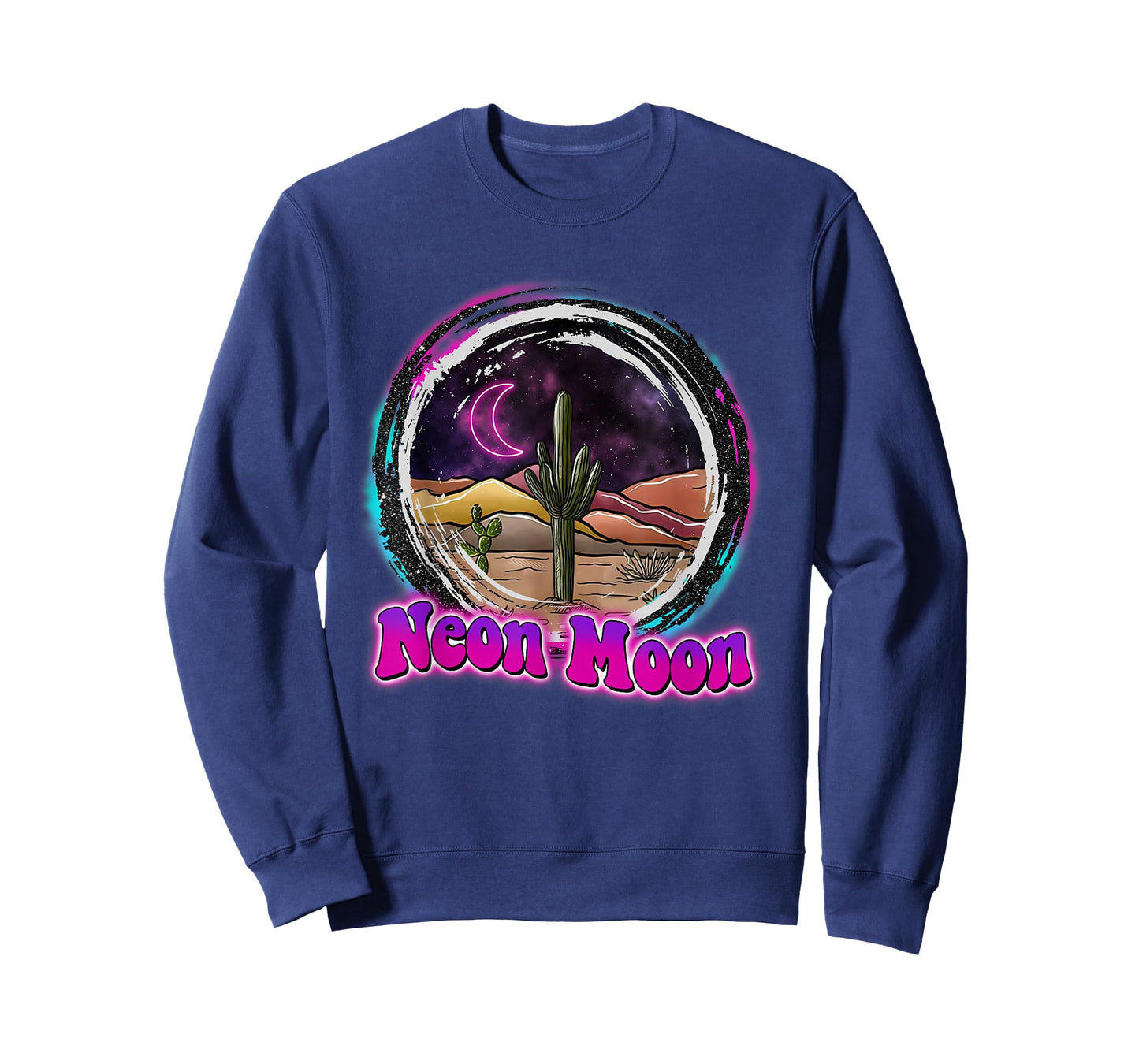 Neon-Moon Country Retro Western 80s 90 Cactus T-Shirt