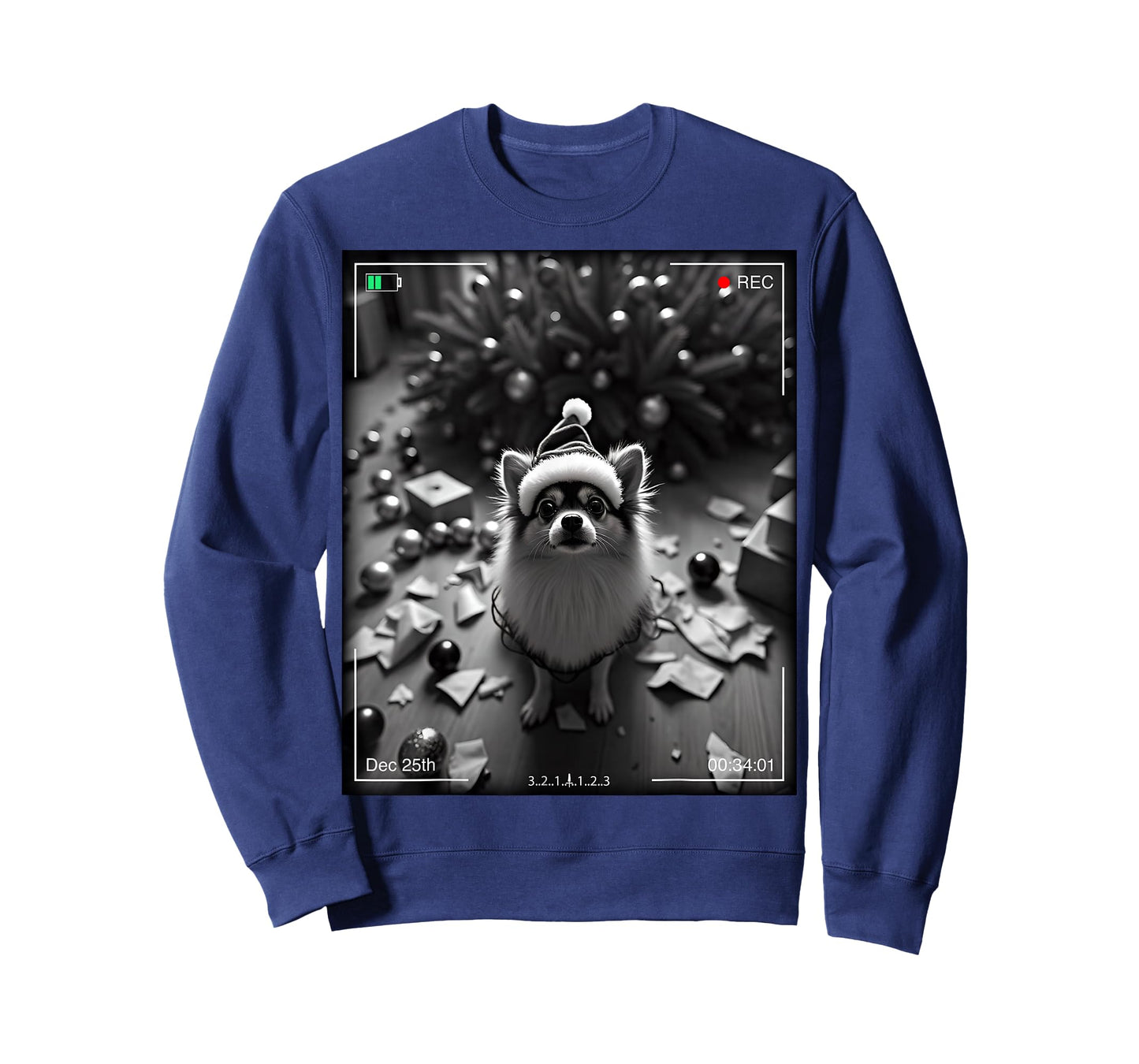 Christmas Pomeranian Caught On Camera T-Shirt