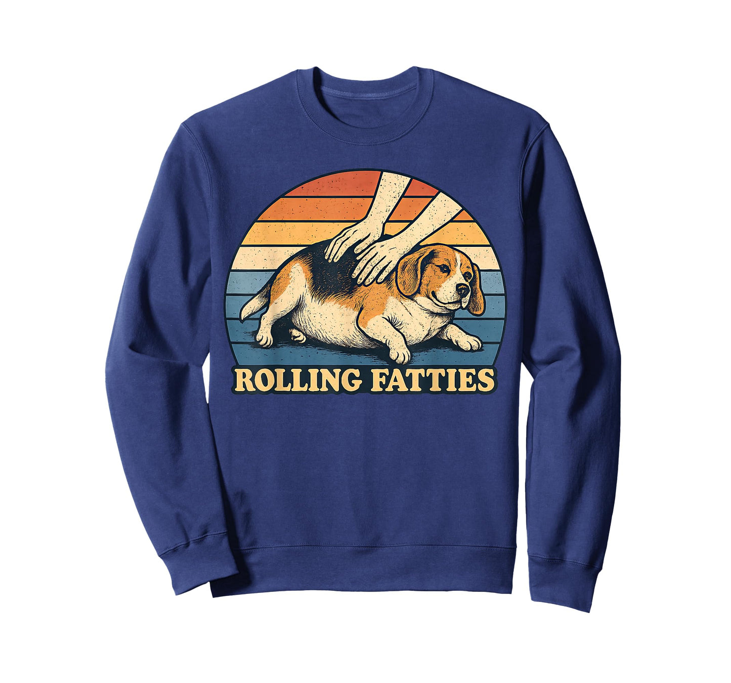 Beagle Rolling Fatties Pun Joke Dog Lover T-Shirt