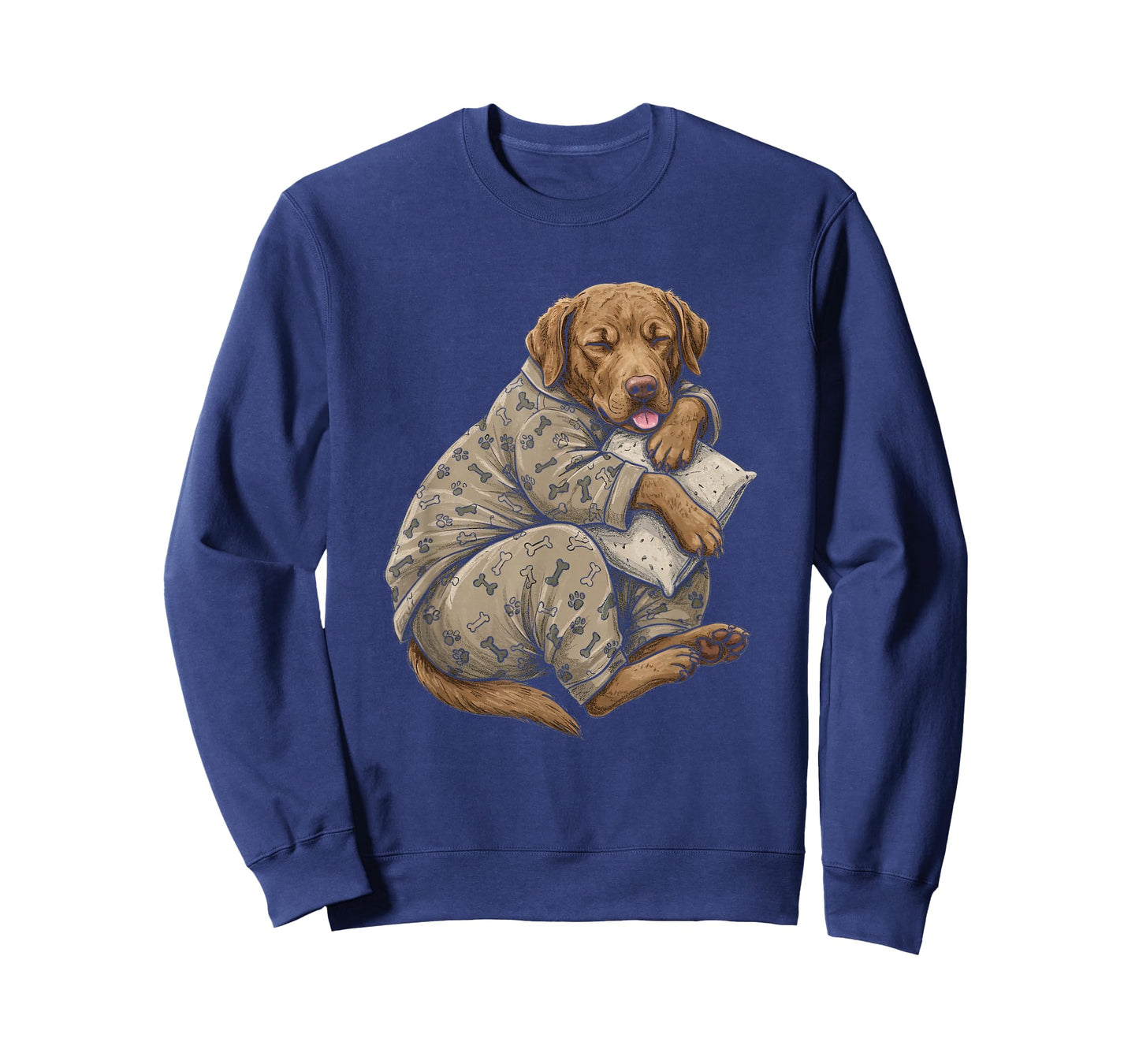 Funny Sleepy Chesapeake Bay Retriever Pajama Men Women Kids T-Shirt