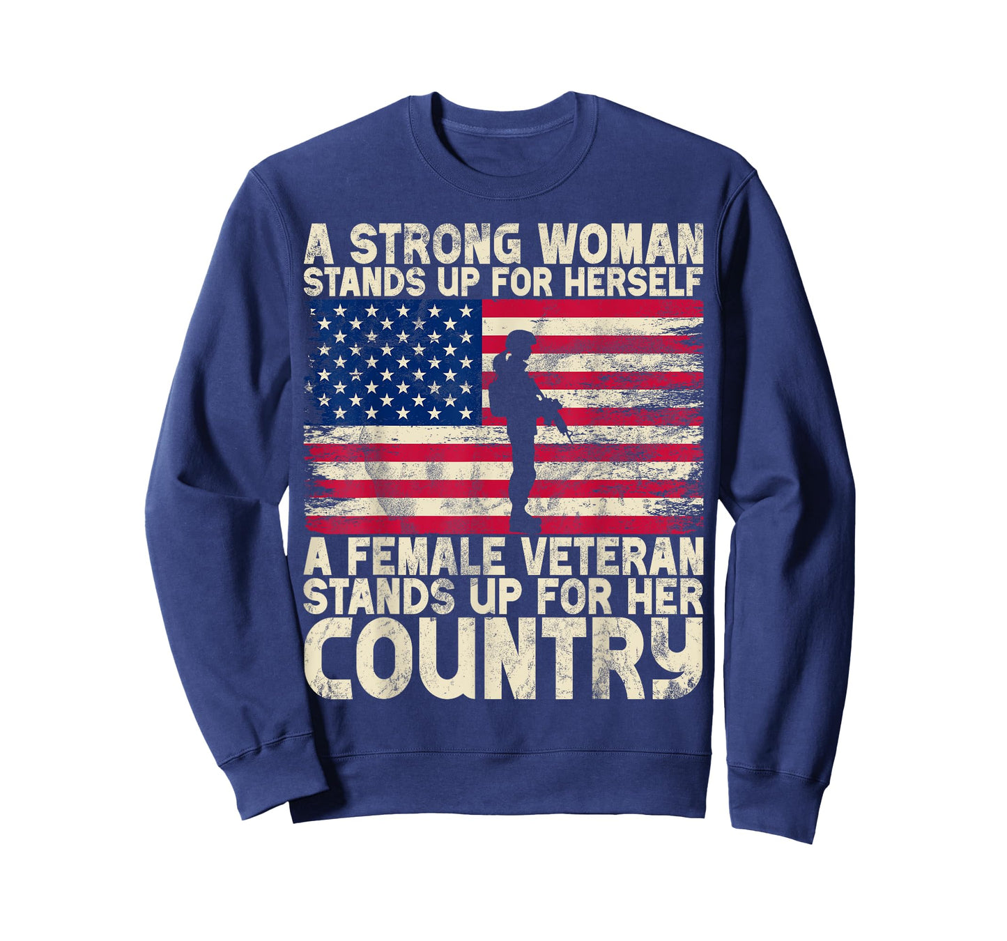 Female Veteran Veteran's Day Women Veteran Soldier Patriotic T-Shirt