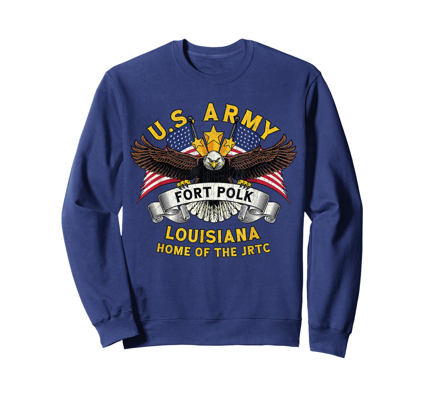 Fort Polk Louisiana LA Vintage Military Base Veterans Day T-Shirt