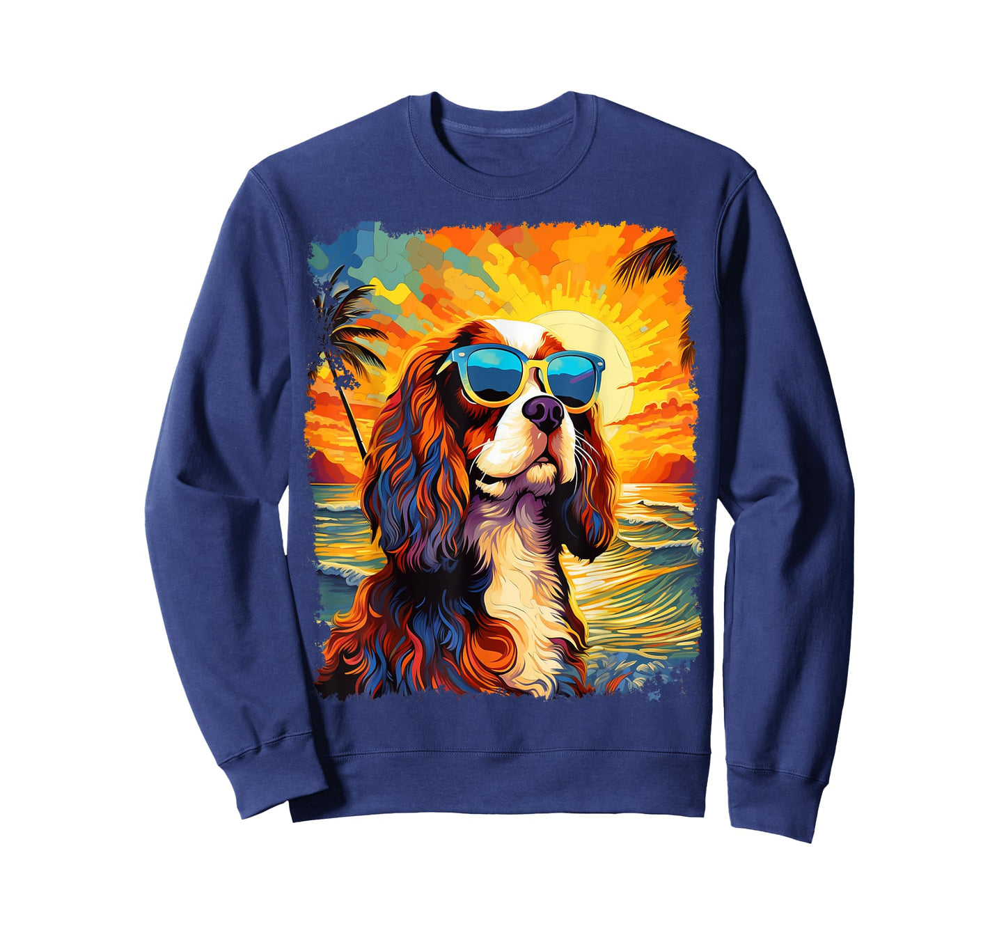 Pop Art Dog Cavalier King Charles Spaniel Hawaiian T-Shirt