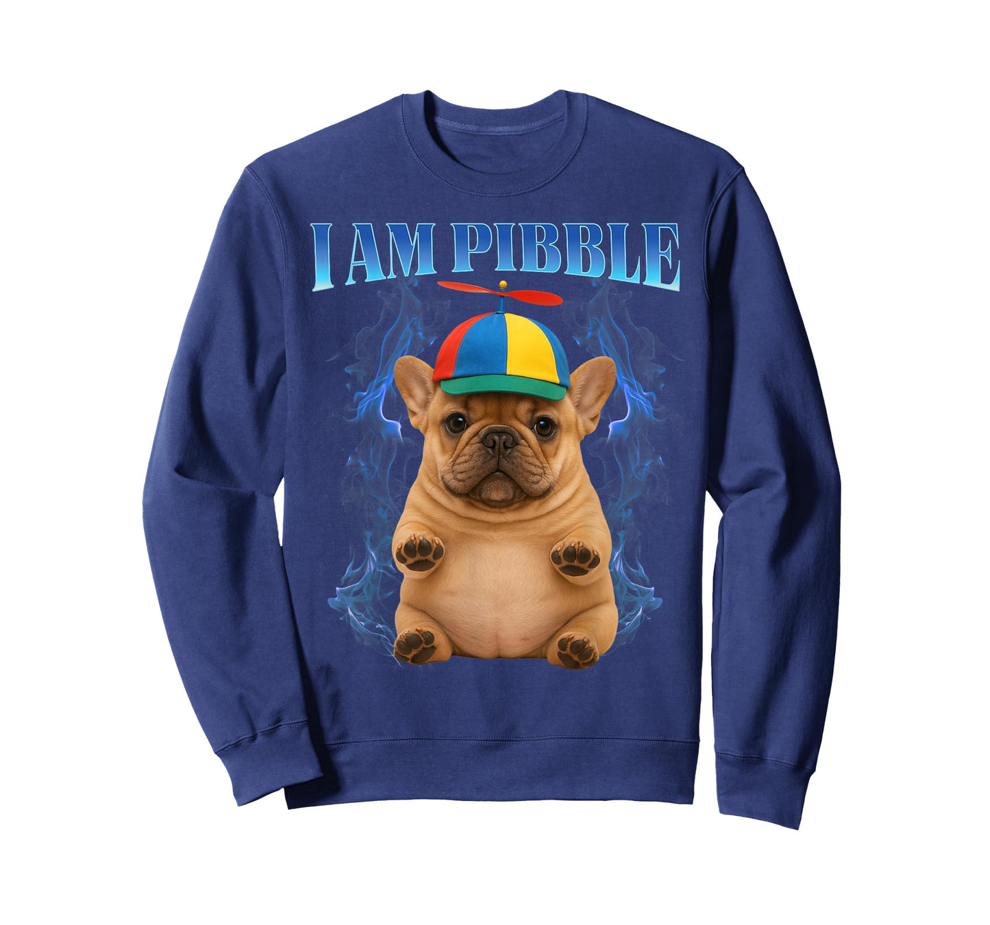 I am Pibble Wearing a Propeller Beanie hat Funny Pibble T-Shirt