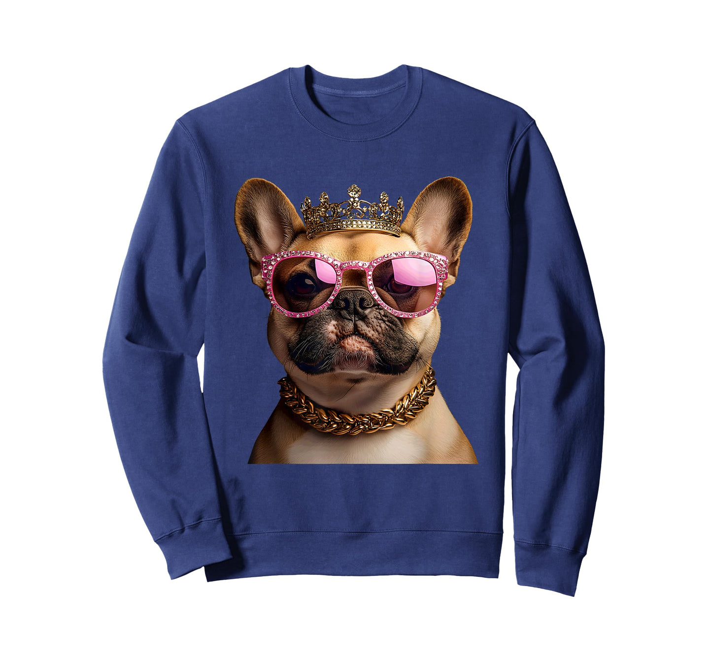 French Bulldog King Queen Crown Royalty T-Shirt