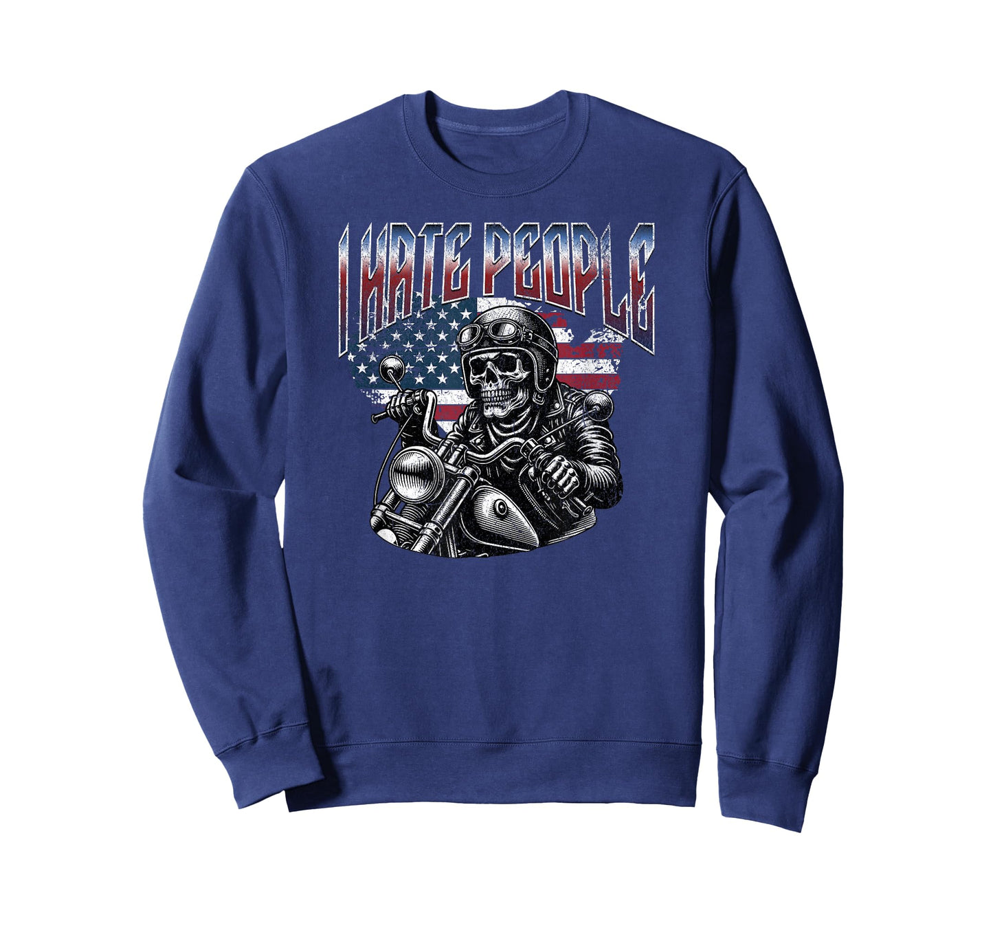 Love America I Hate People Shirt Funny Bootleg USA Flag Gift T-Shirt