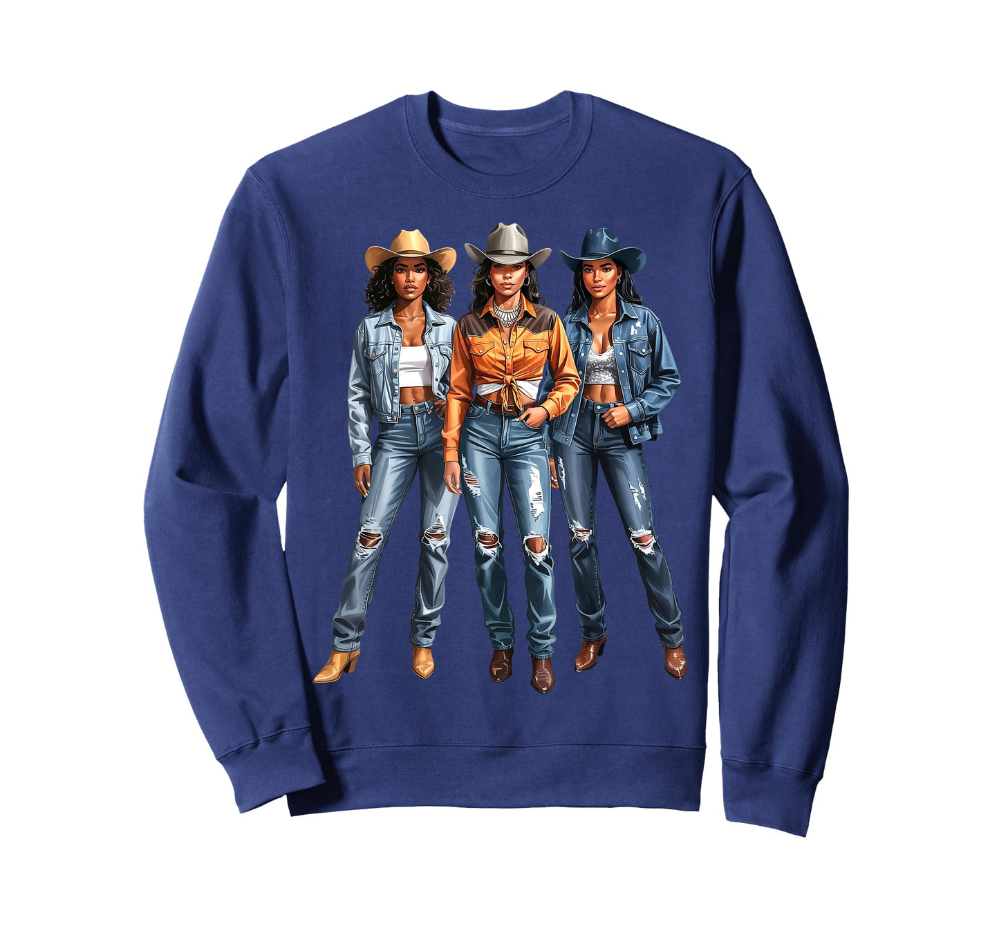 Black African American Cowgirl Western Country Texas Girls T-Shirt