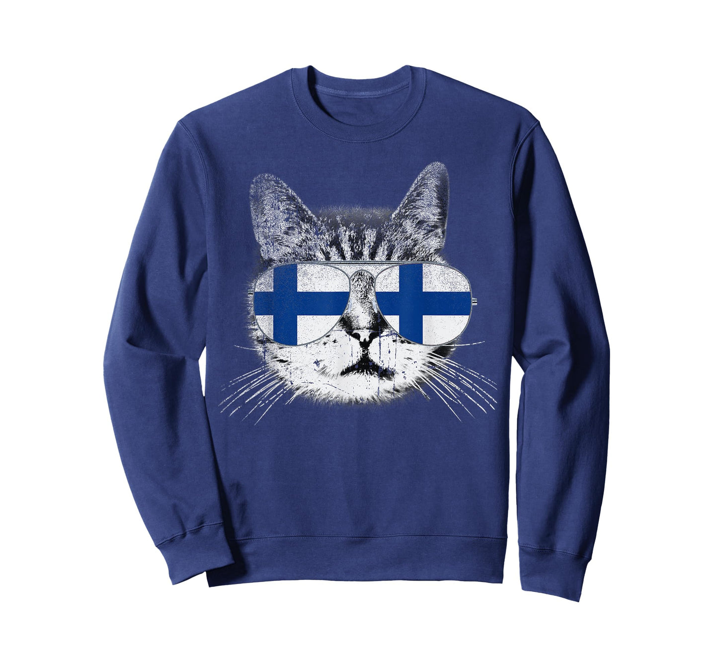 Finnish Finland Flag Country Roots Cat Lover Pride Gift T-Shirt