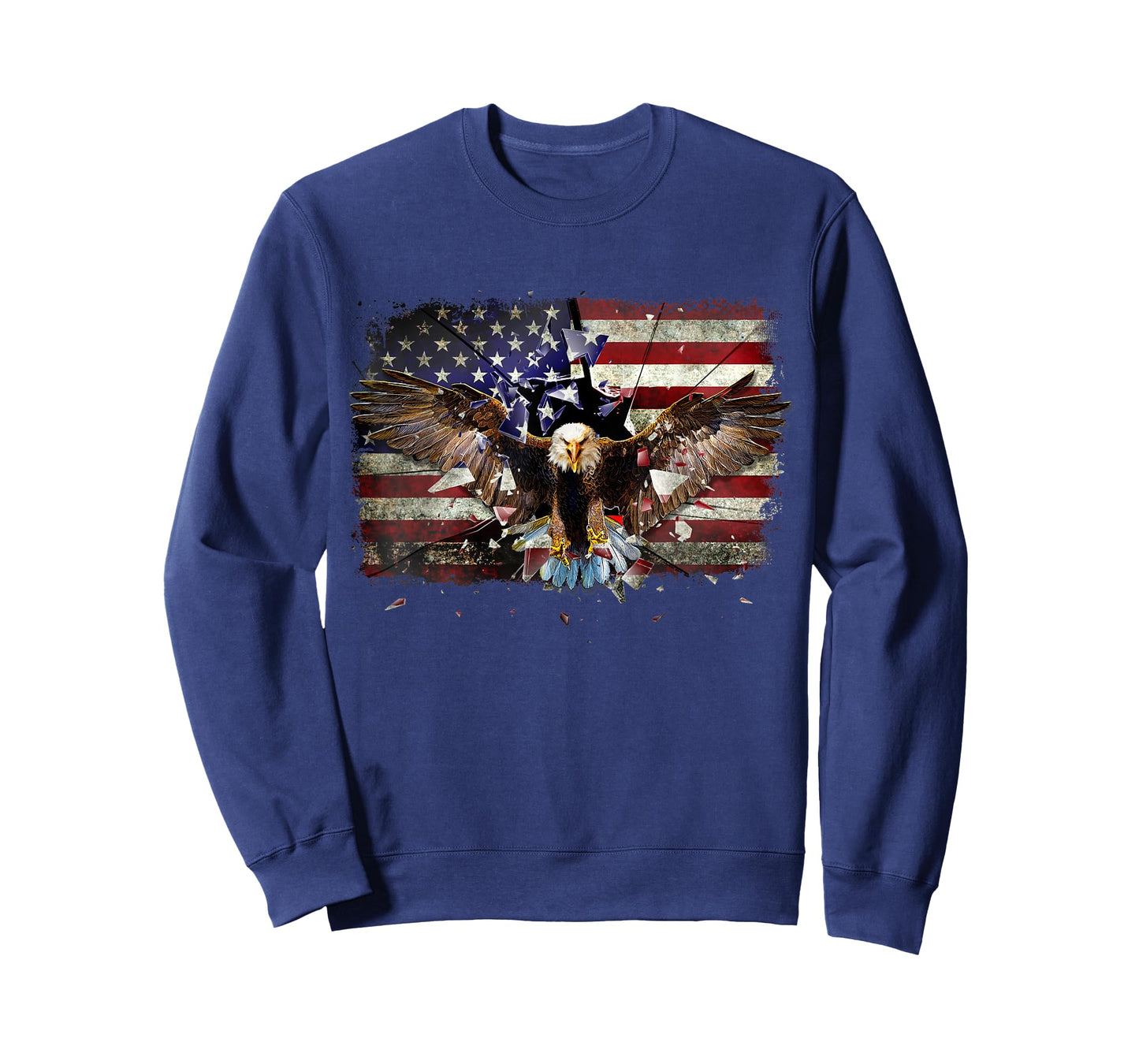 Eagle Patriotic USA American Flag 4th of July Men Women Kids T-Shirt
