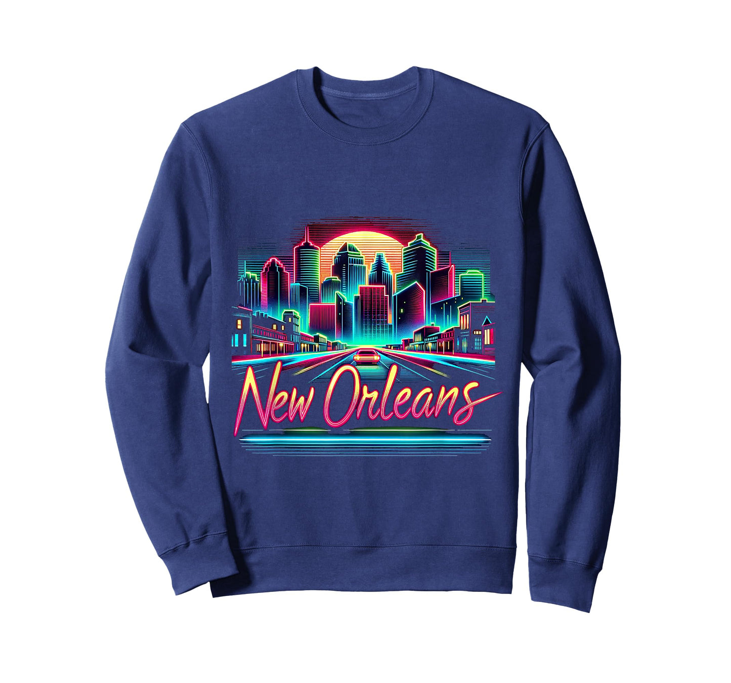 New Orleans Louisiana Shirt LA 80s 90s Retro City Skyline T-Shirt