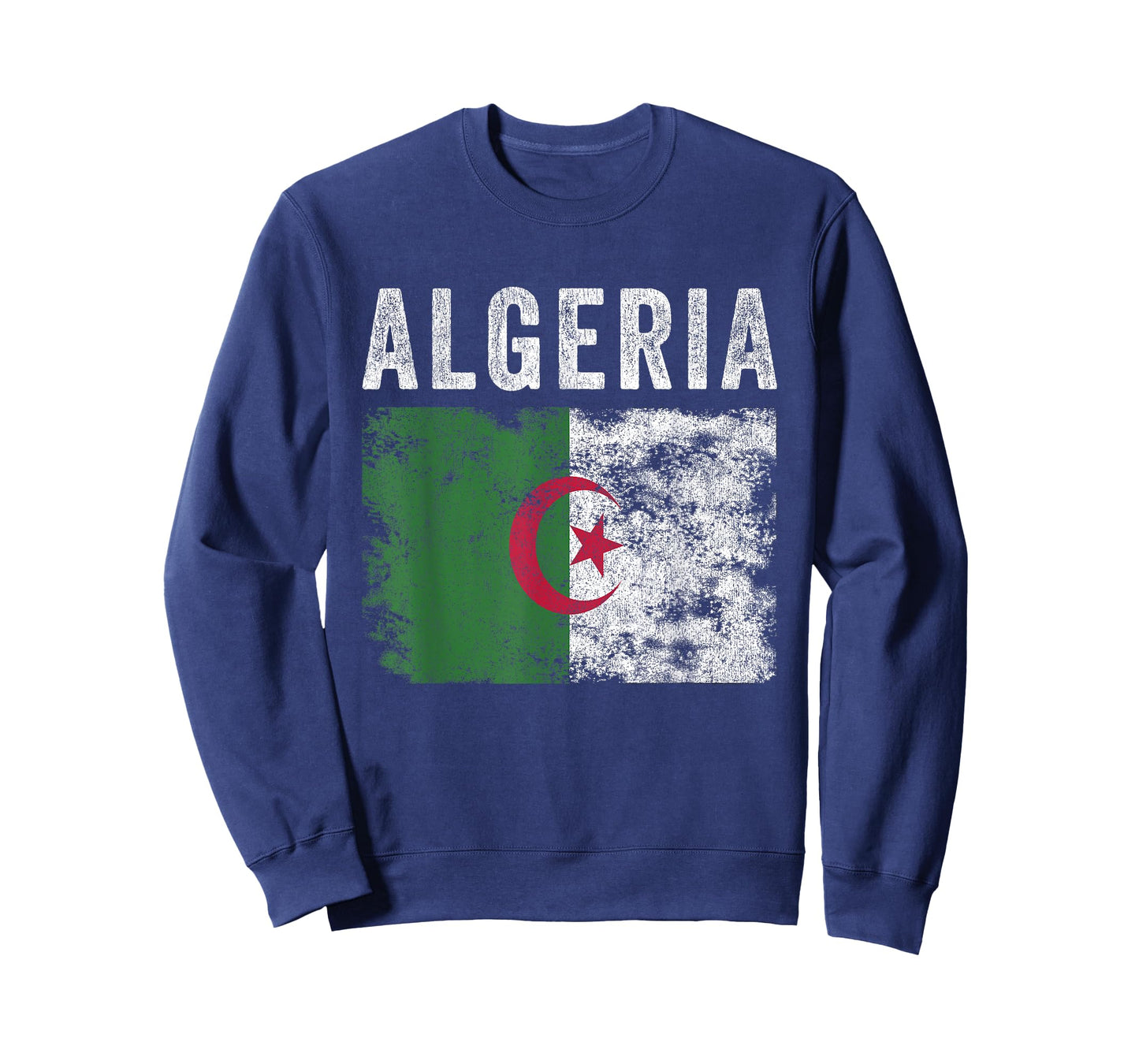 Algeria Flag Distressed - Men Women Kids - Algerian Flag T-Shirt