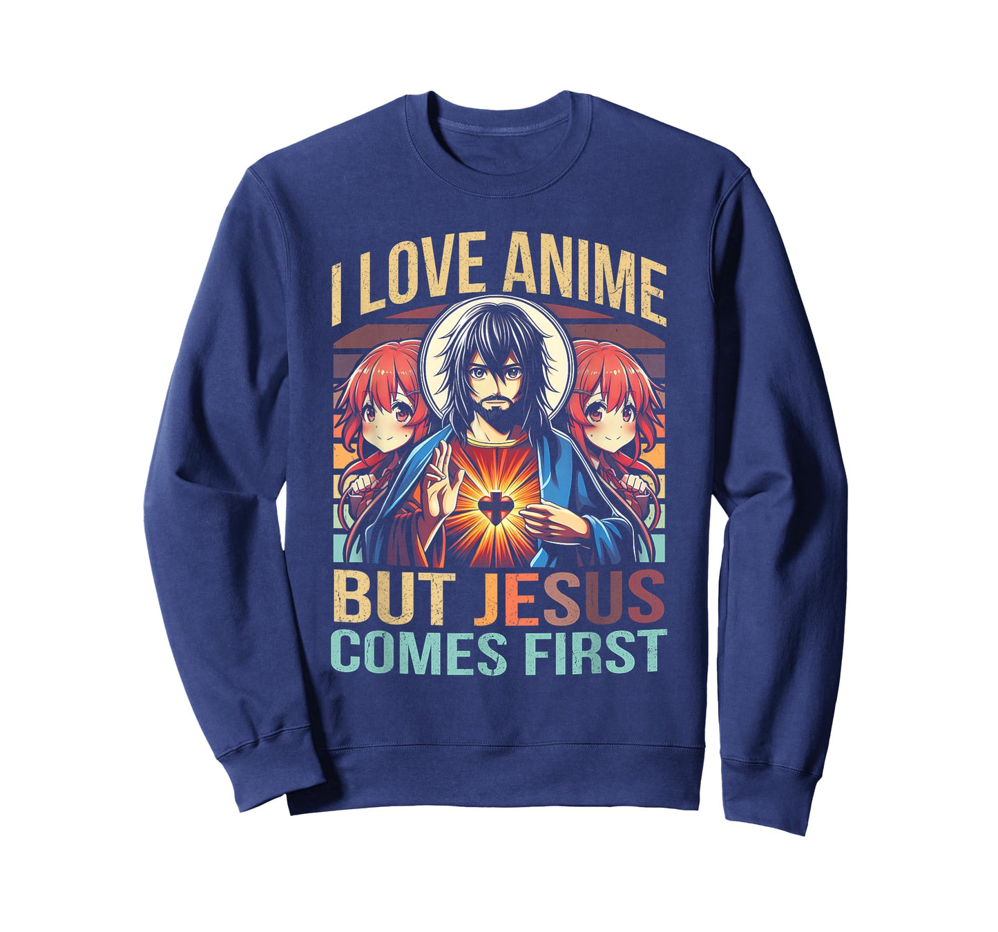 I Love Anime But Jesus Comes First Anime Japanese Anime Fan T-Shirt