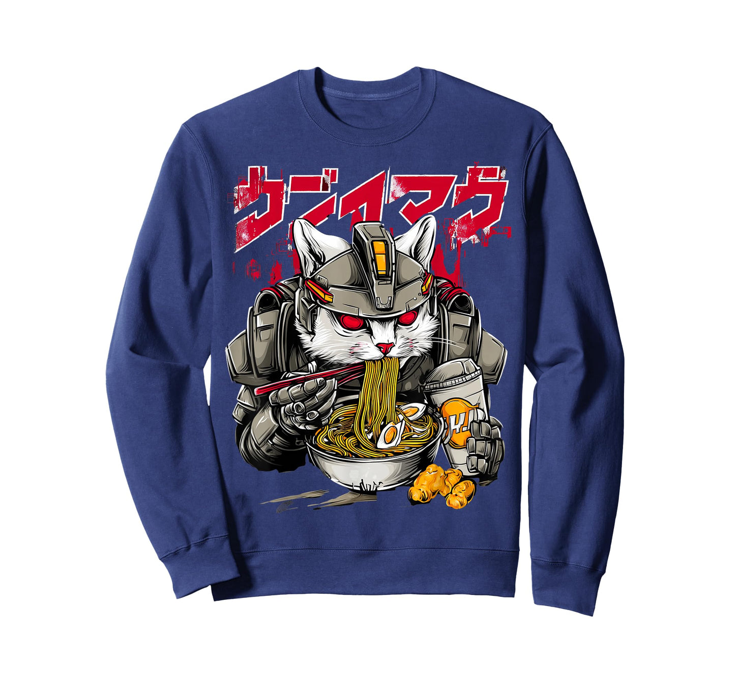 Cyberpunk Cat Japan Streetwear Y2K Anime Manga T-Shirt