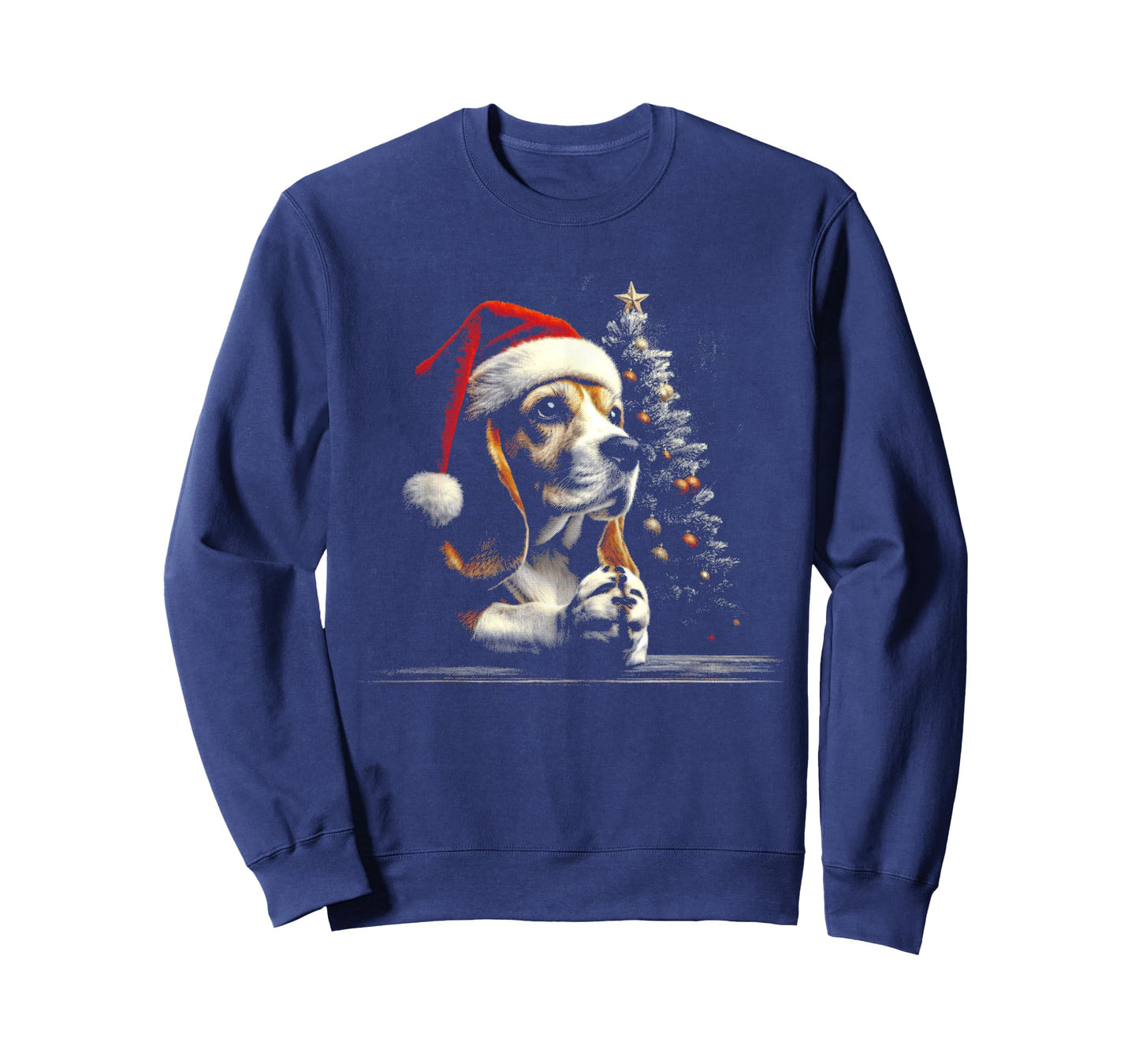 Beagle Santa Hat - Funny Cute Dog Xmas Christmas Lover T-Shirt