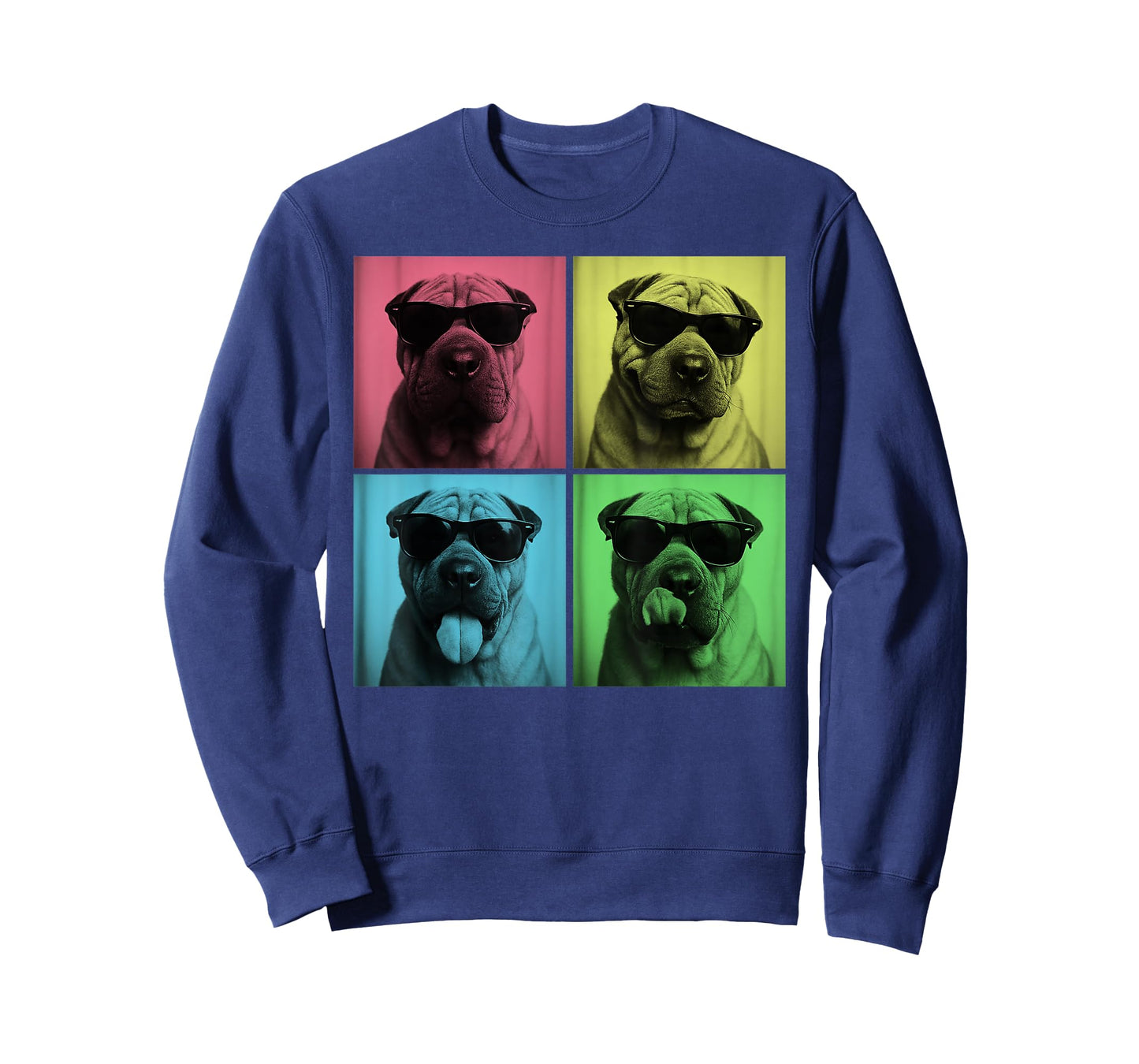 Shar Pei Pop Art Funny Dog Lover Sharpei Photo Booth T-Shirt for Men Women Kids