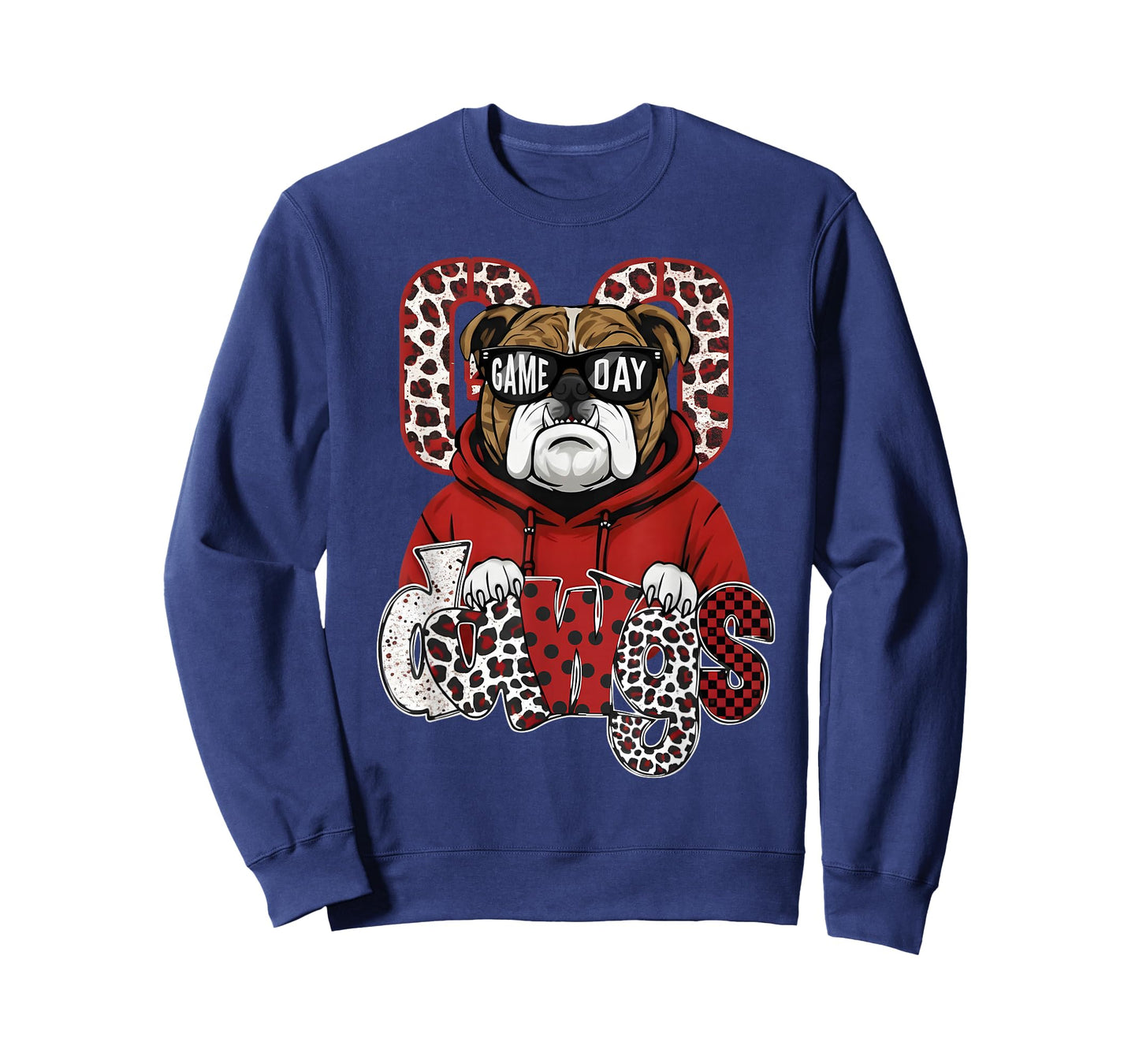 Retro Game Day Go Dawgs Pride Bulldog Name for Men Women Kid T-Shirt