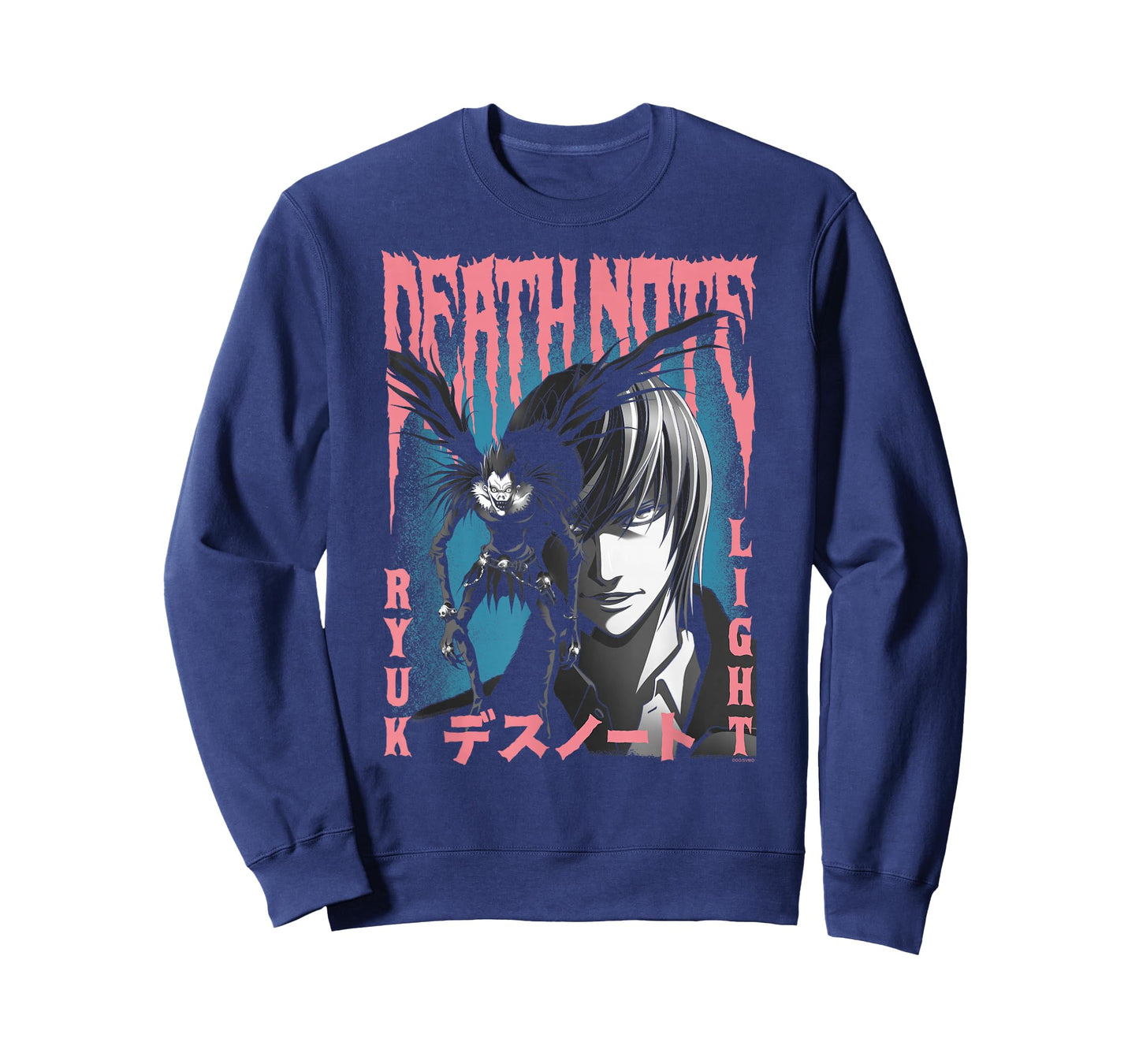 Death Note Pink and Blue Horror Poster Anime T-Shirt