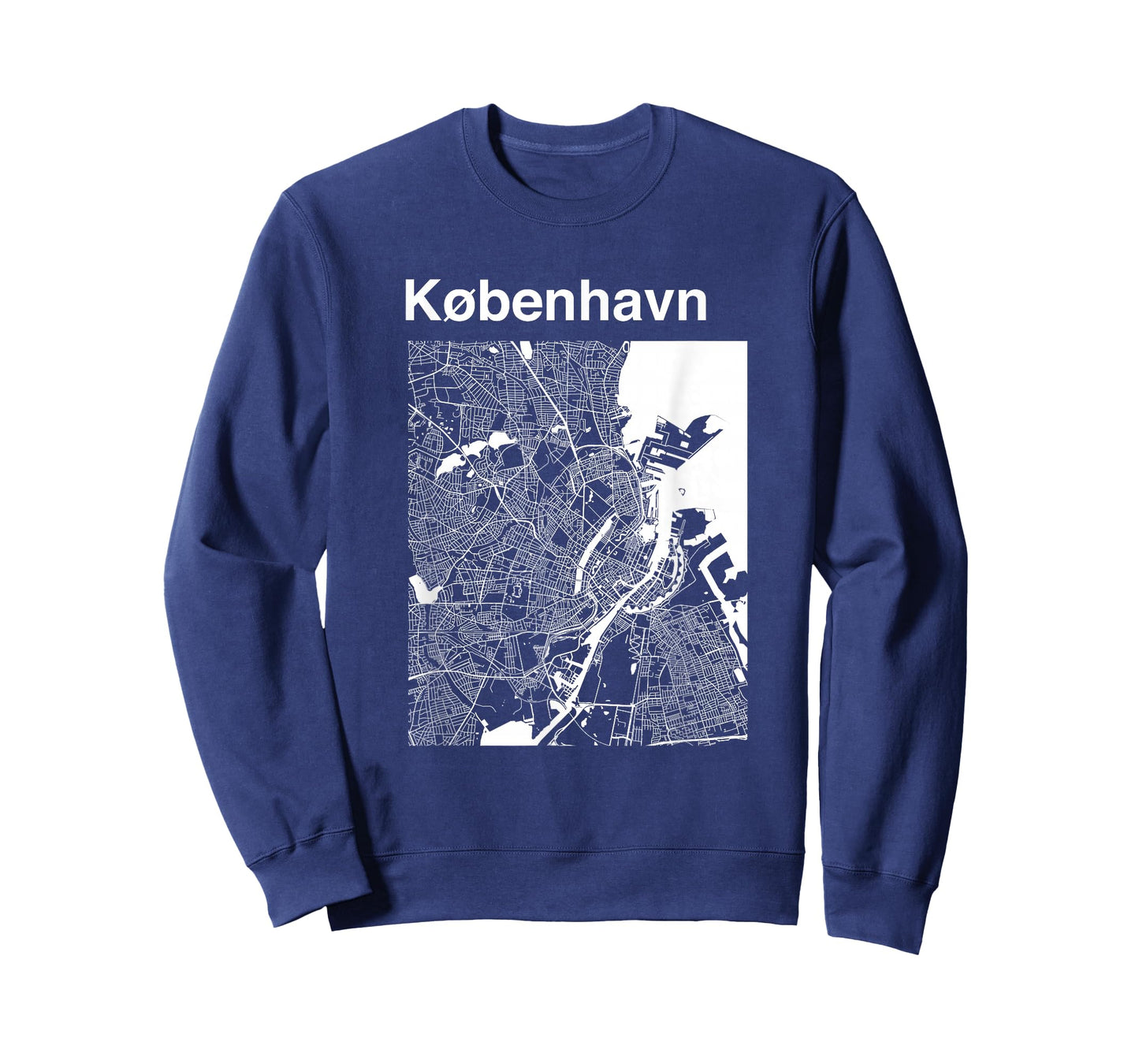 Copenhagen Denmark Classic City Map Graphic T-Shirt