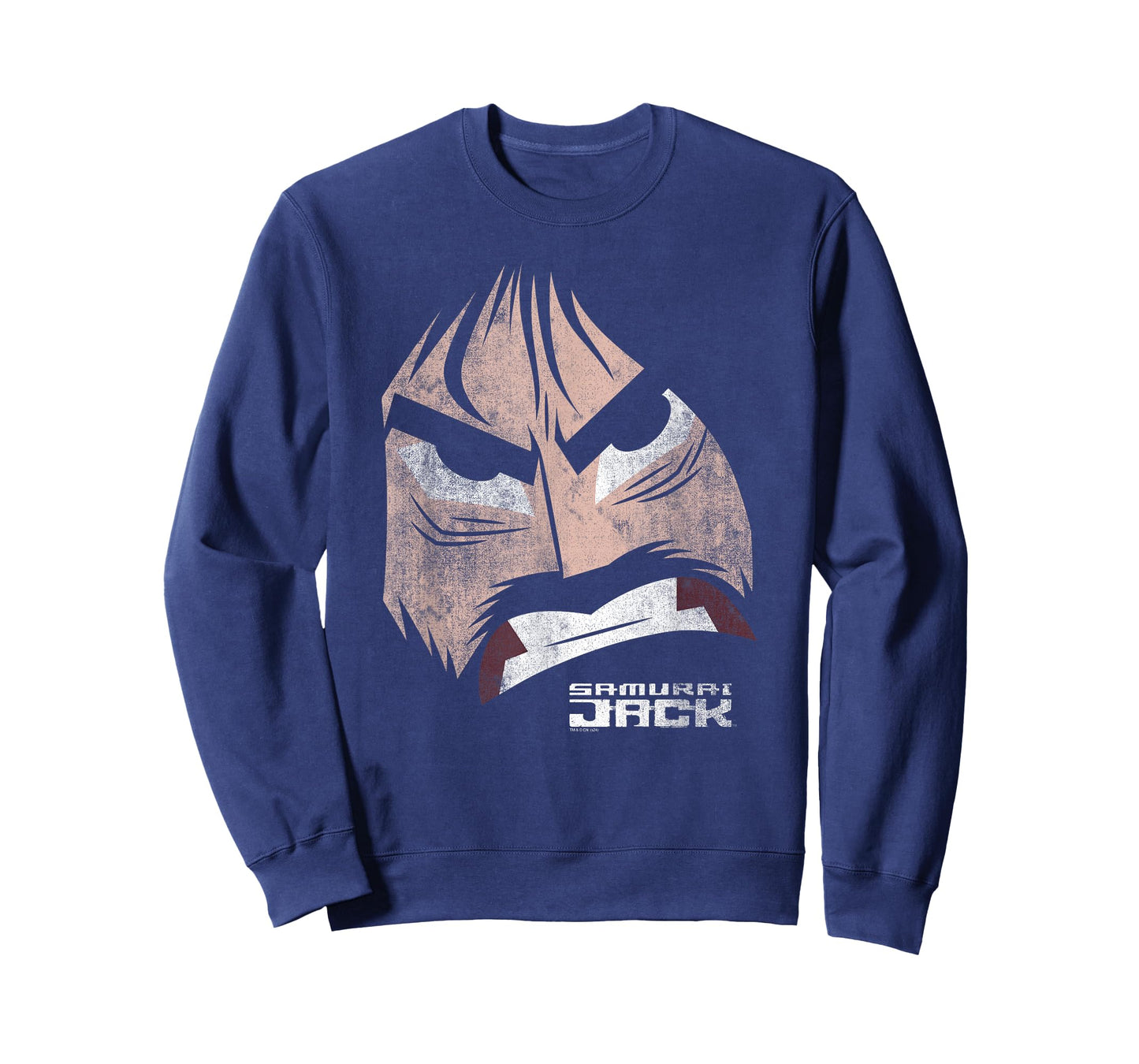 Samurai Jack Fierce Face Oversized Portrait Cartoon T-Shirt