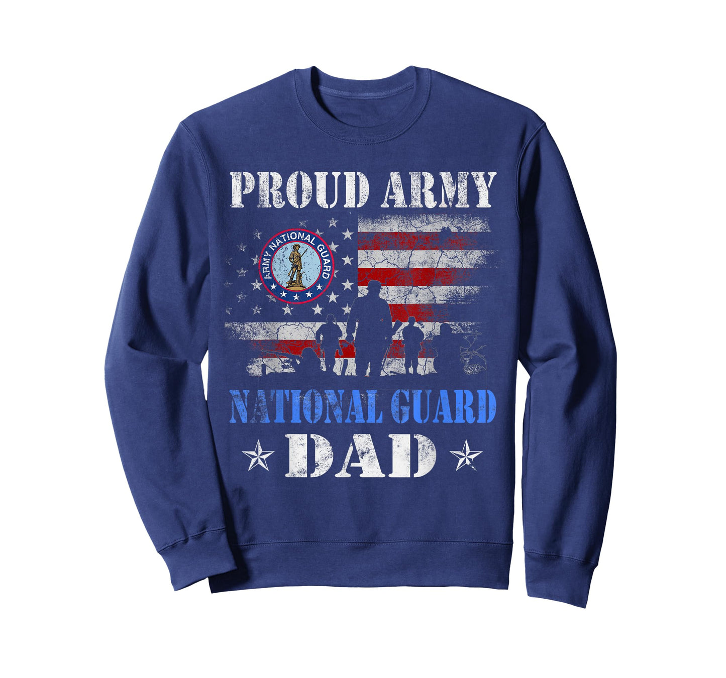Proud Army National Guard Dad T shirt Veterans Day Gift T-Shirt