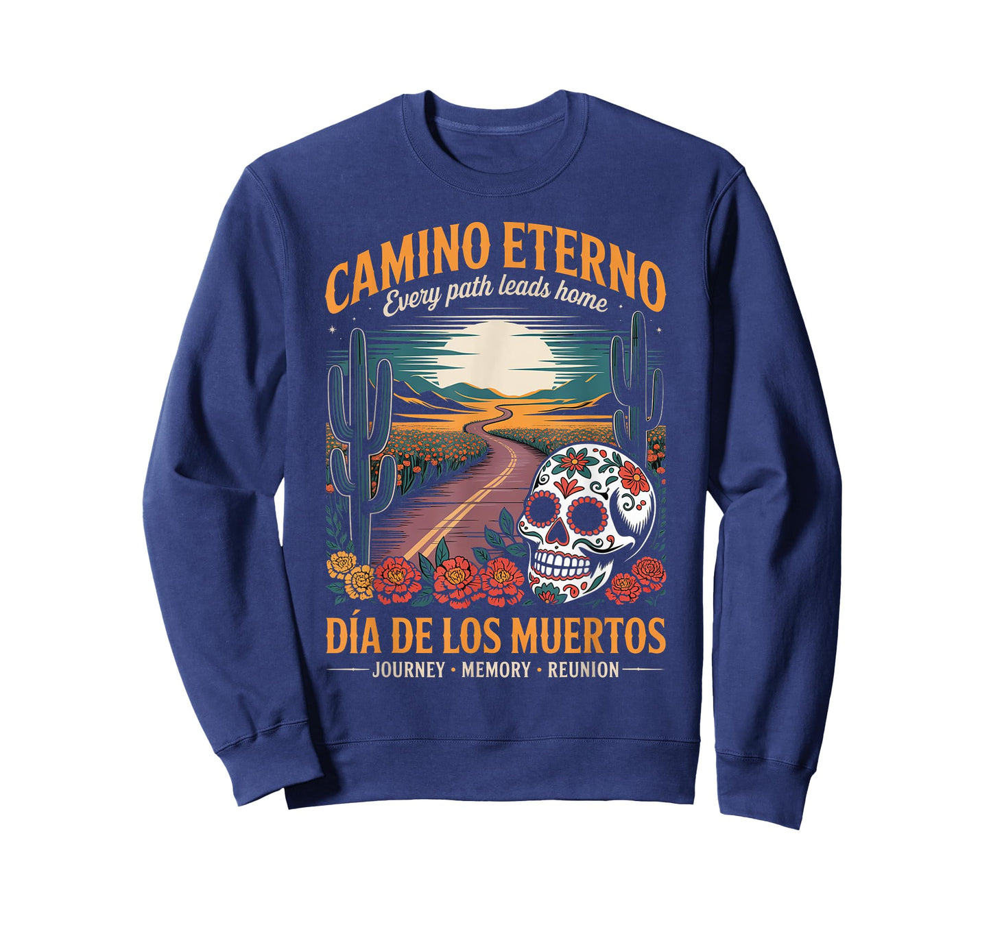 Dia de Los Muertos - Spiritual Road Sugar Skull T-Shirt