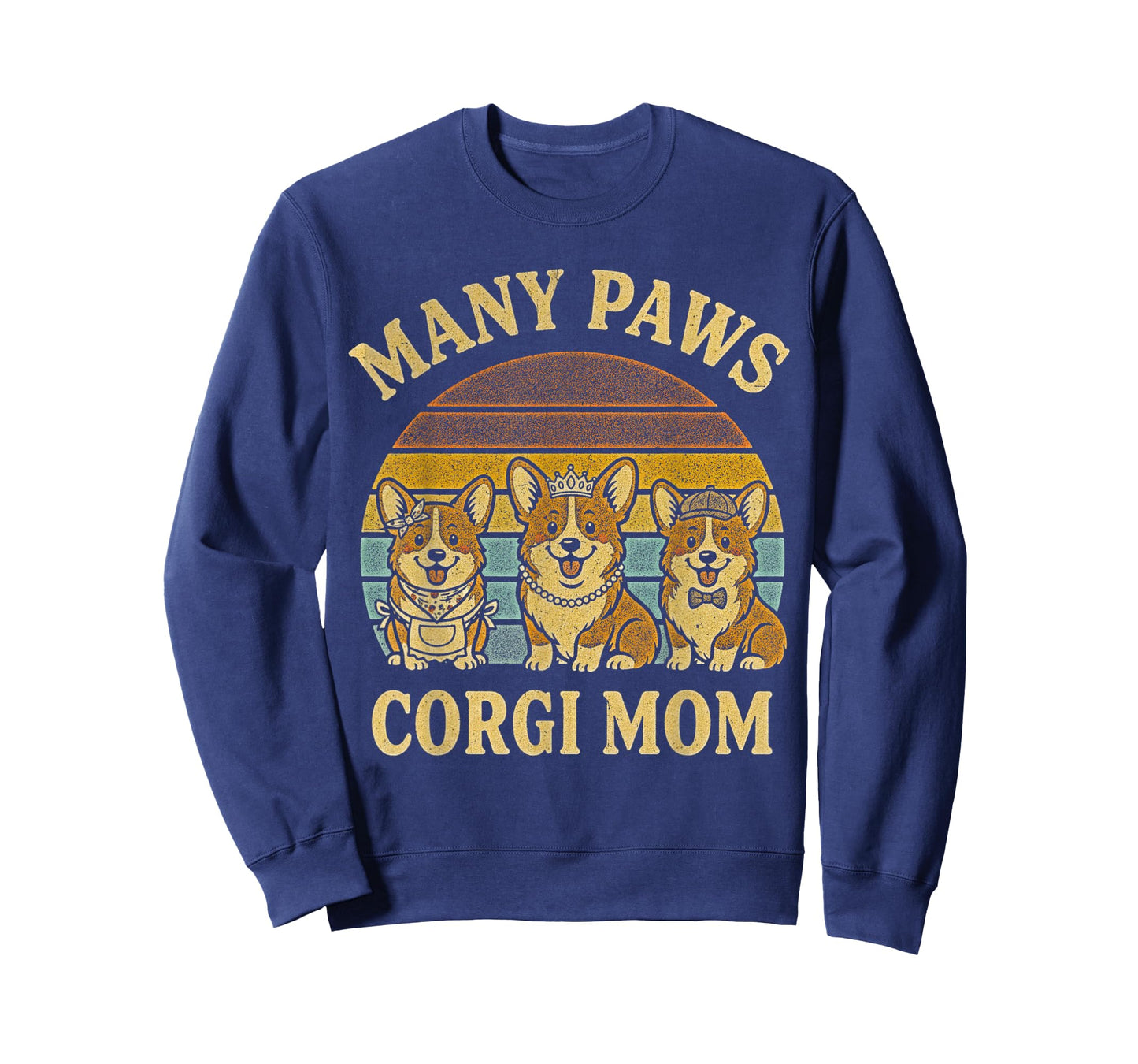 Many Paws Funny Corgi Mom Midlife Humor Women Grandma T-Shirt