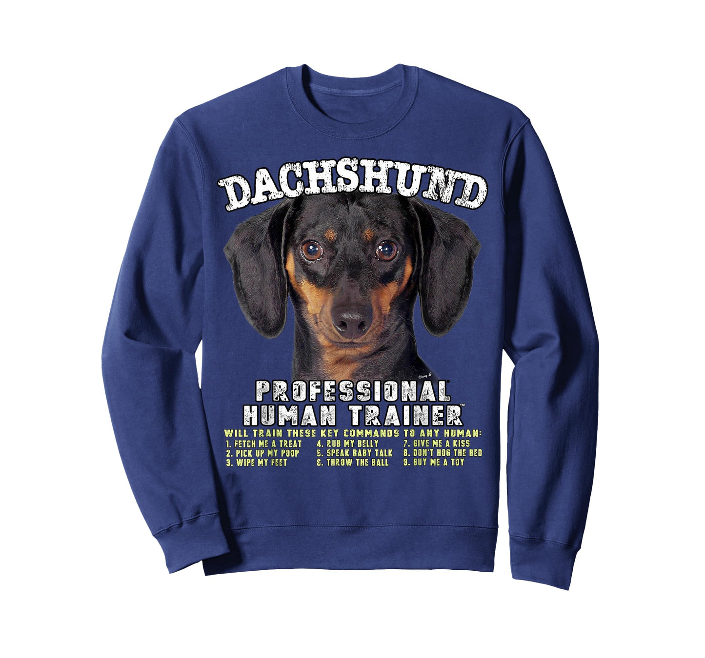 Dachshund Black Tan Dog Professional Human Trainer T-Shirt