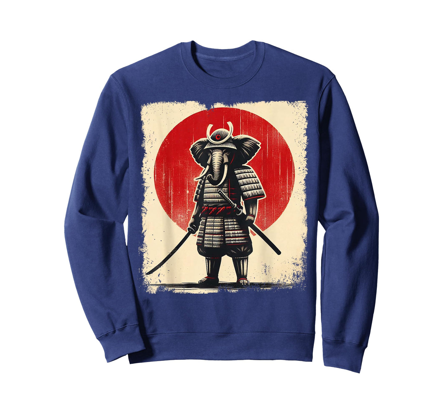 Samurai Elephant Japanese Warrior Aesthetic Art Ukiyo-e T-Shirt