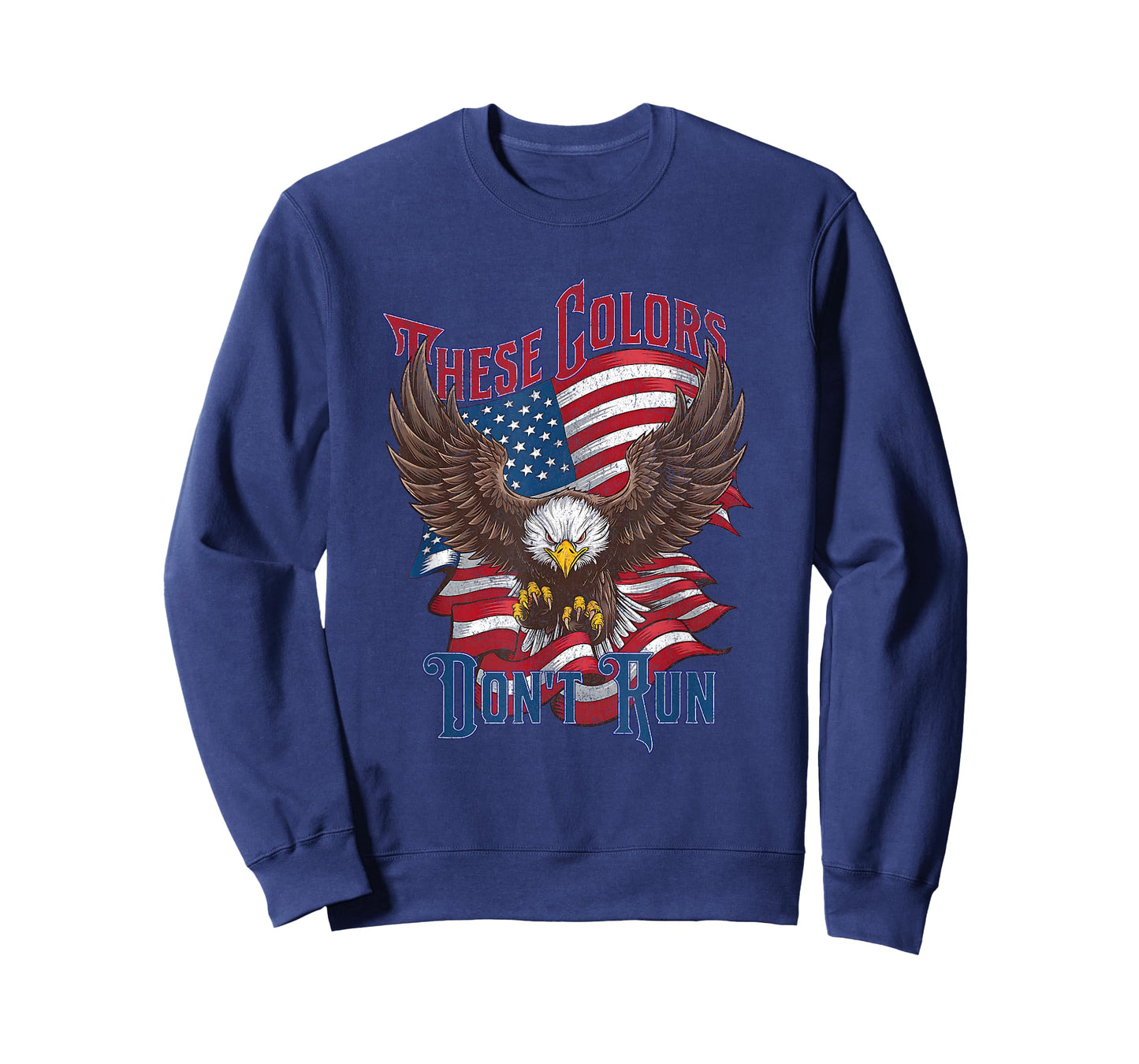 These Colors Don’t Run Bald Eagle USA Flag Patriotic Flag T-Shirt
