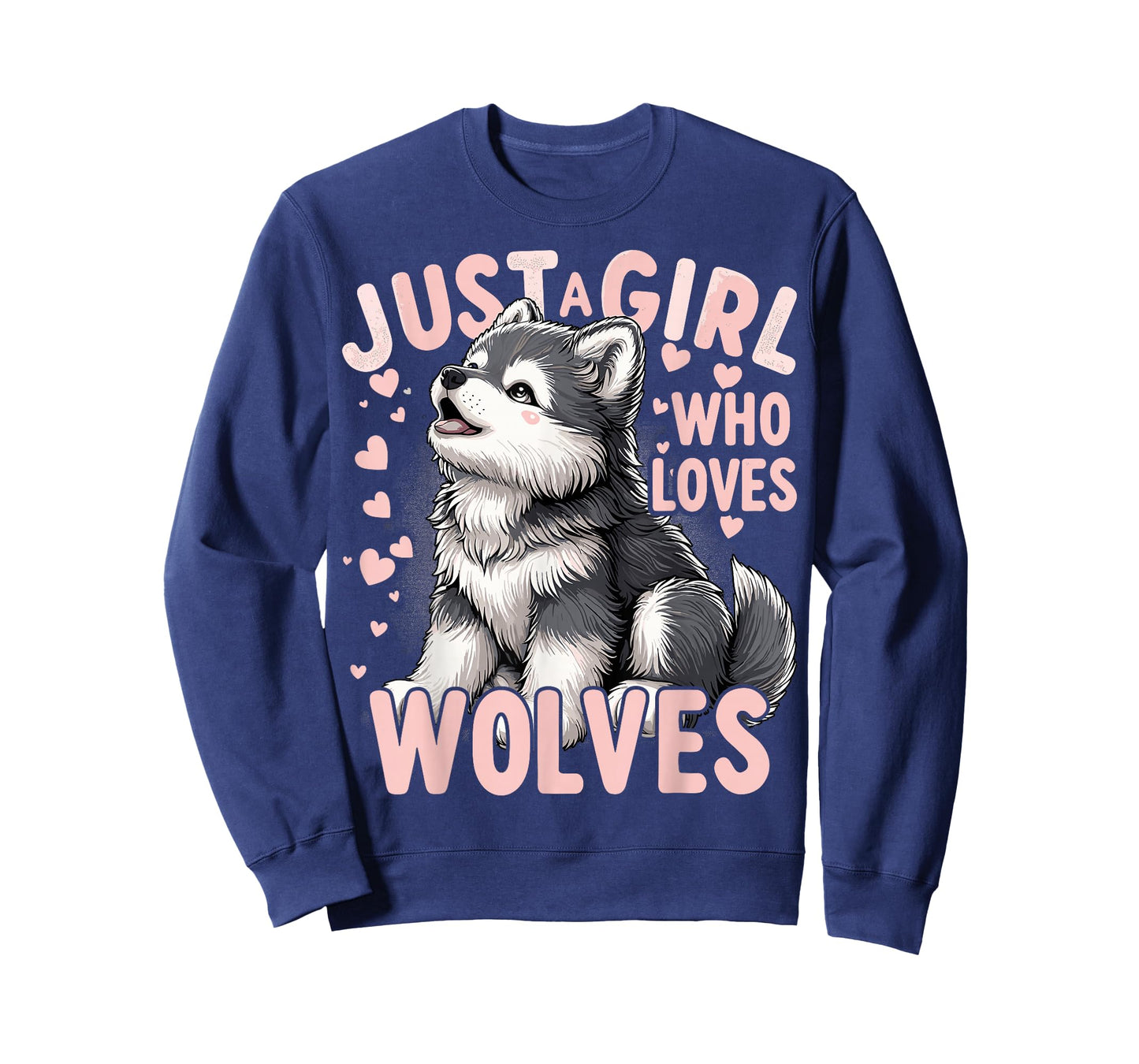 Wolf Cute Just A Girl Who Loves Wolves T-Shirt