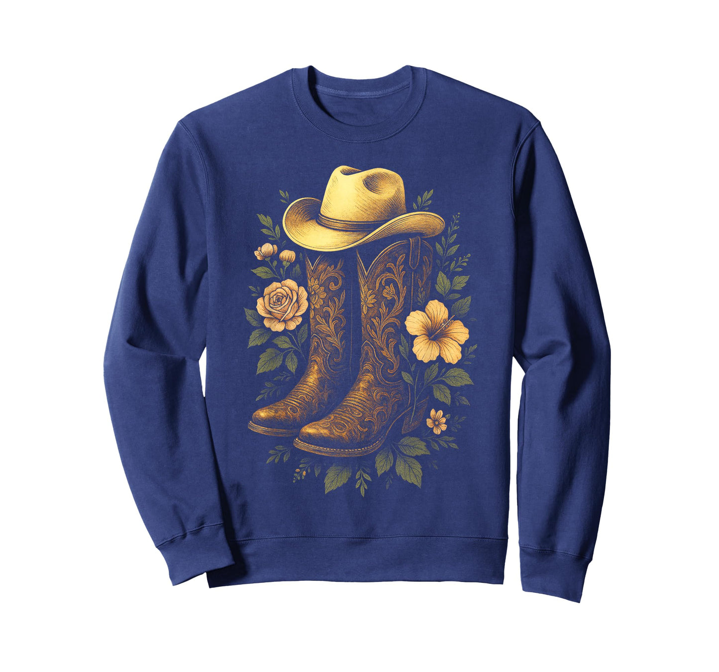 Cowboy Boots Western Rodeo Country Vintage T-Shirt