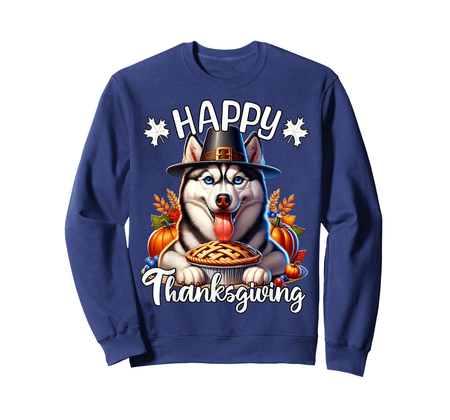 Husky Happy Thanksgiving Husky T-Shirt