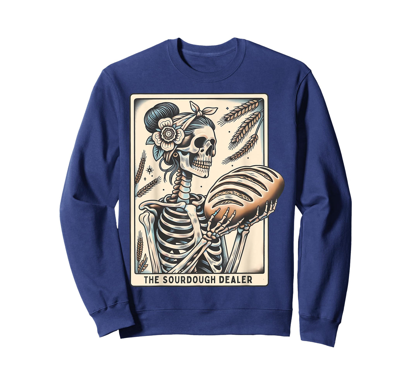 Sourdough Dealer Skeleton Tarot Card Witch Vibes Mothers Day T-Shirt