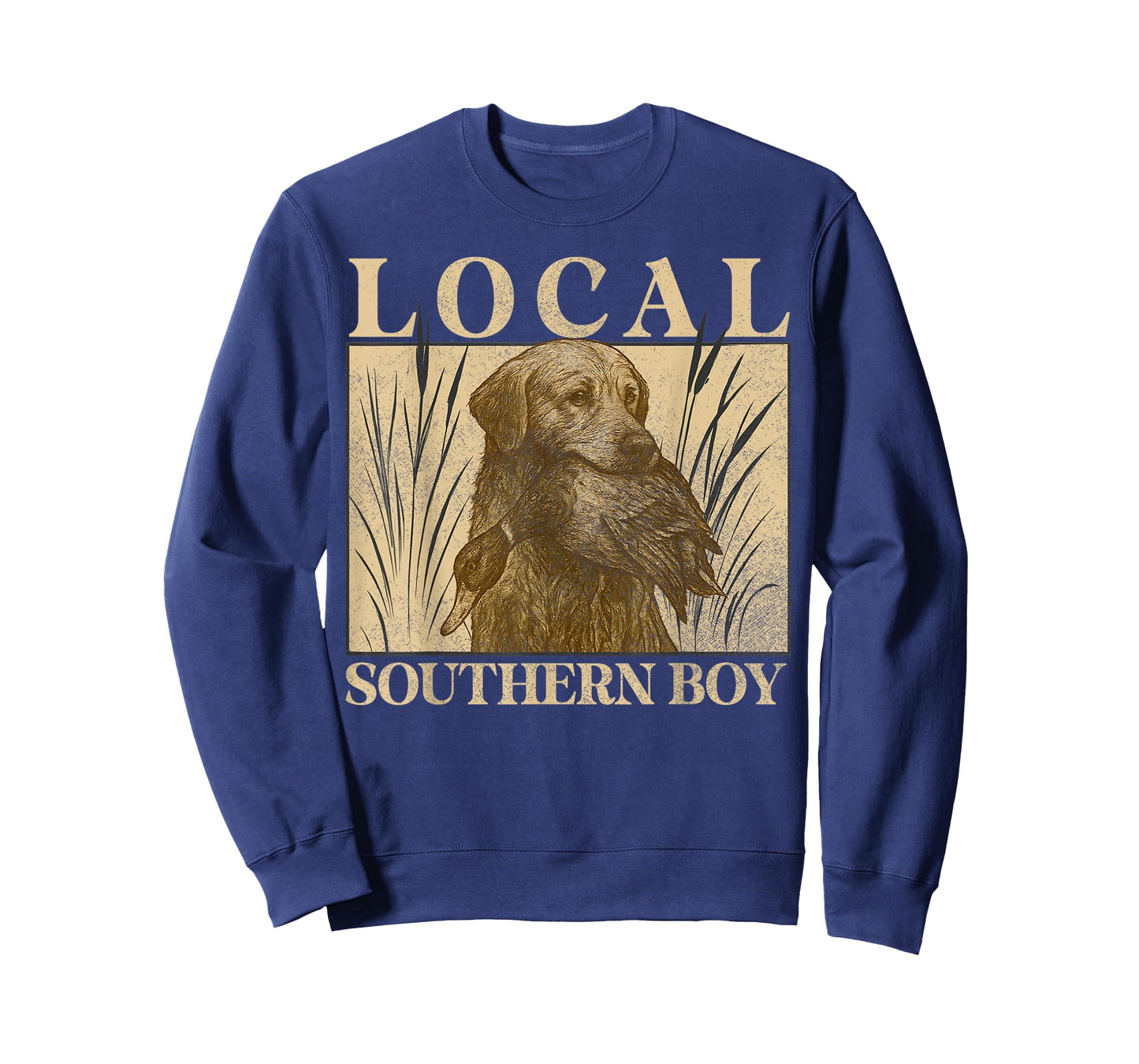 Local Southern Boy Duck Hunting Black Lab Outdoor Vintage T-Shirt