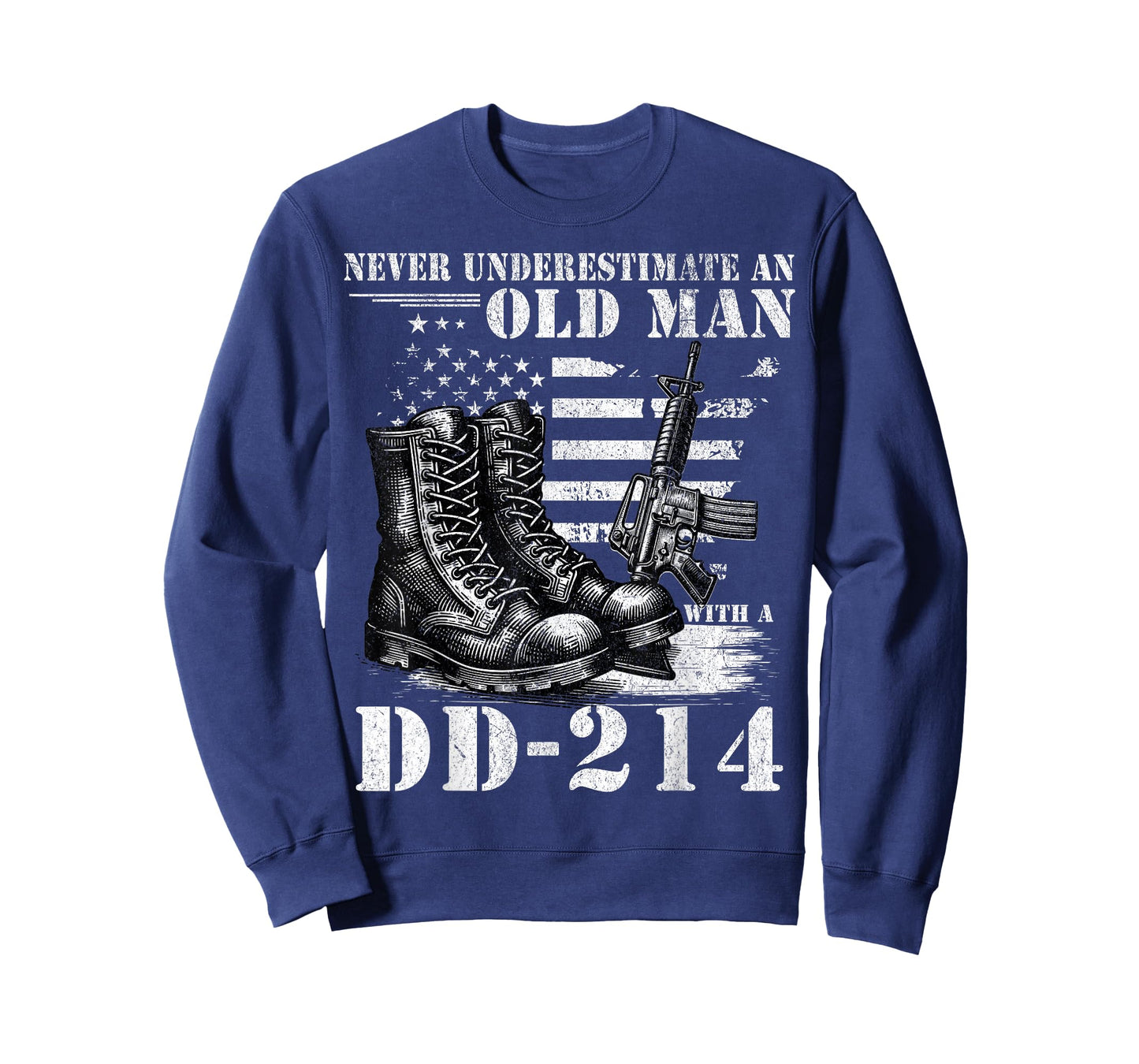 DD 214 Alumni Never Underestimate An Old Man With A DD-214 T-Shirt