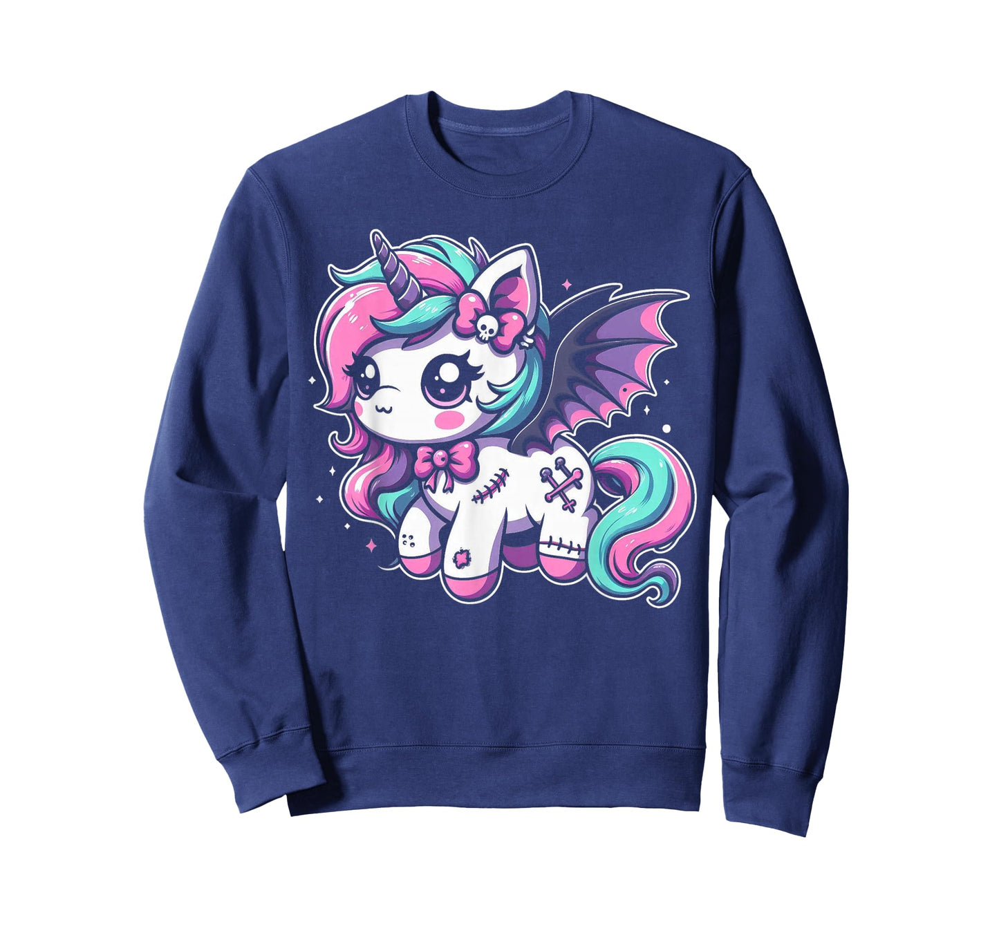 Pastel Goth Unicorn Kawaii Creepy Cute Aesthetic Art T-Shirt