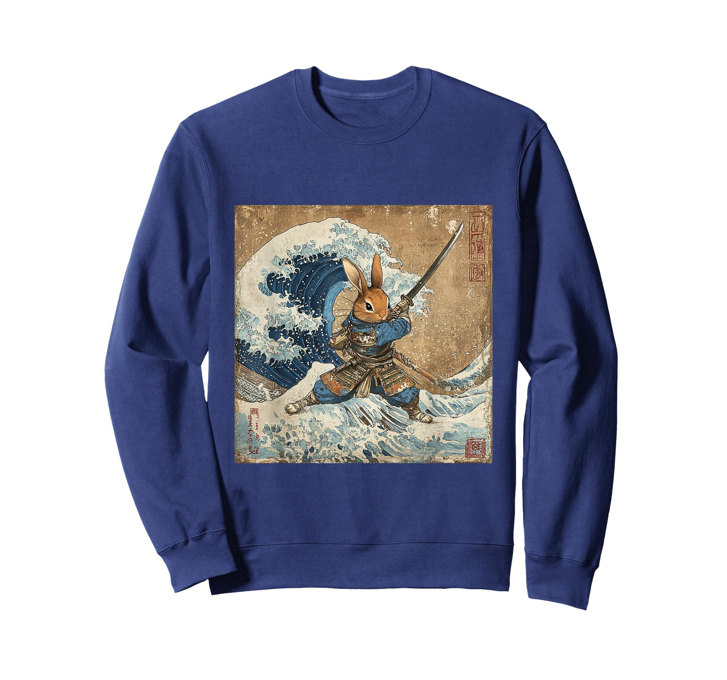 Bunny Rabbit Samurai Warrior Vintage Japanese Art Anime T-Shirt