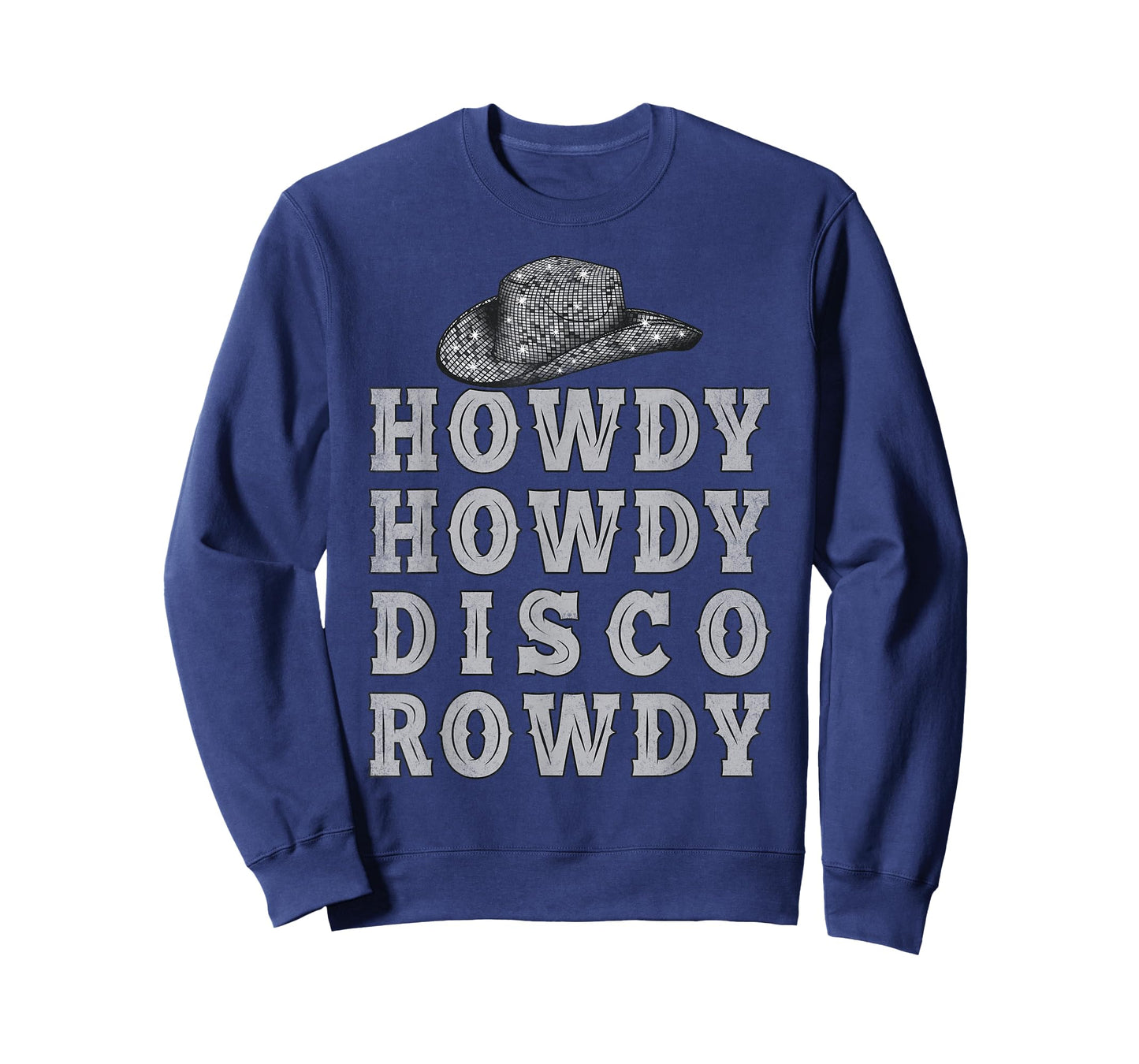 Vintage Ball Retro Cowboy Hat Howdy Howdy Disco Rowdy Rodeo T-Shirt