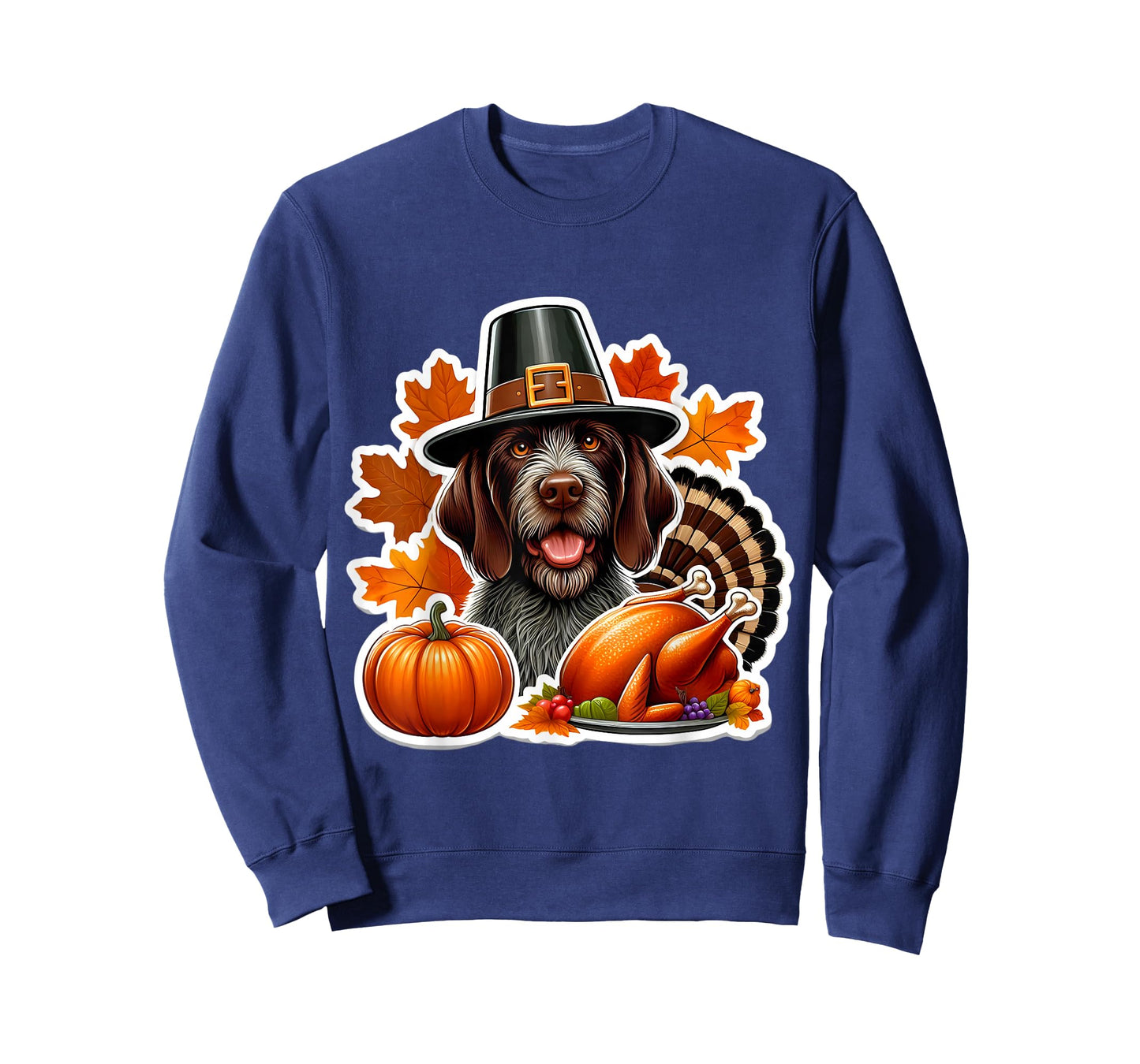 Thanksgiving German Wirehaired Pointer Dog Owner Lover Funny T-Shirt