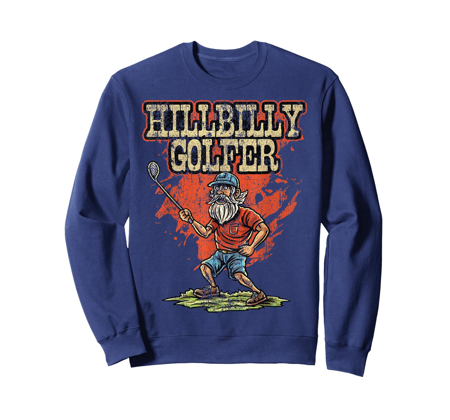 Hillbilly golfer Golf Golfer Golfing Cute Funny Fan Gag T-Shirt