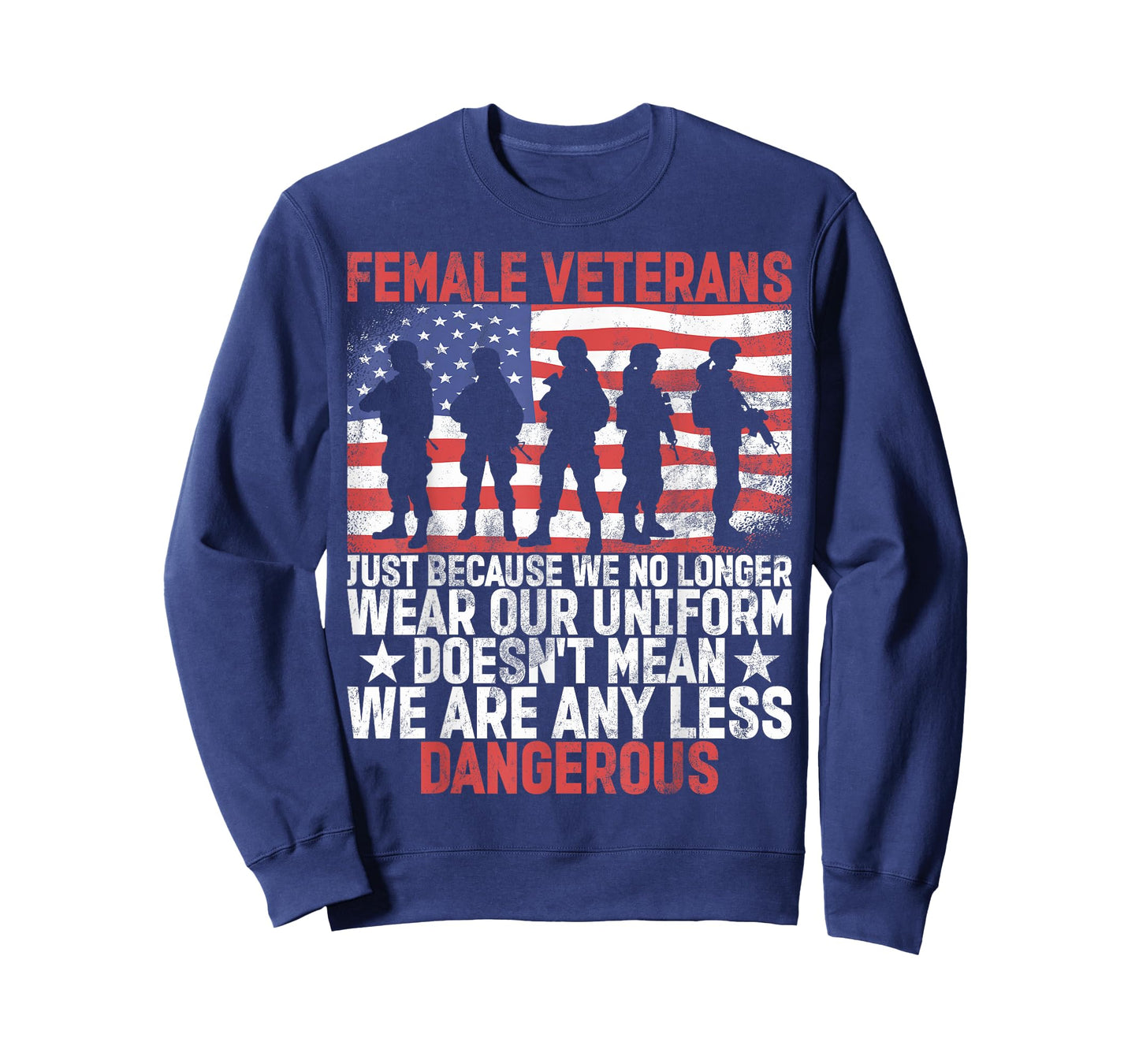 Female Veteran Veteran's Day Women Veteran Soldier Patriotic T-Shirt