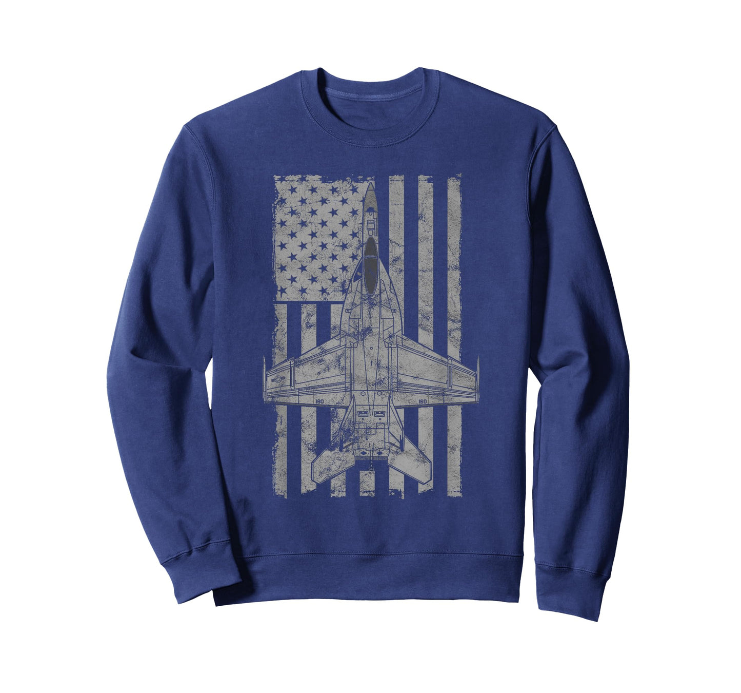 F-18 F/A-18E Super Hornet Jet Airplane Vintage Flag T-Shirt T-Shirt