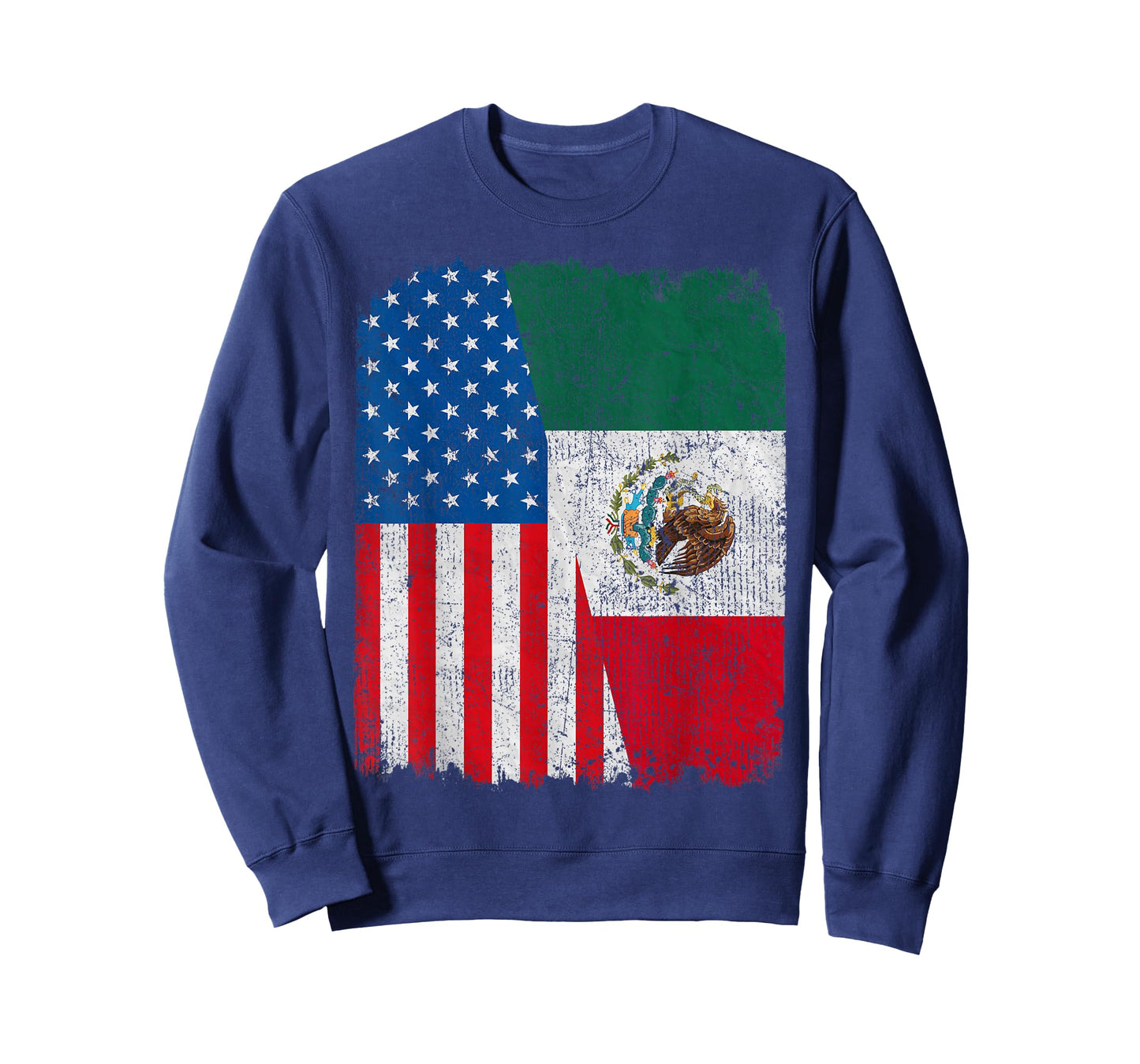 Mexican American Flag Half USA Mexico Root Proud T-Shirt