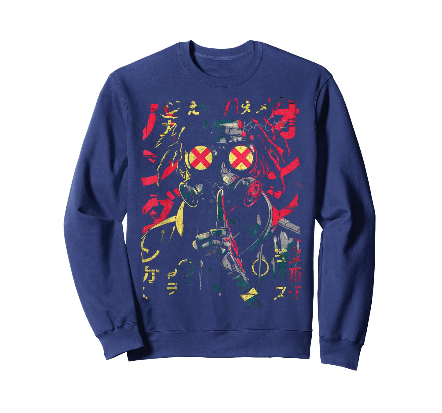 Japanese Streetwear Afro Cyberpunk Y2K Techwear Manga Anime T-Shirt