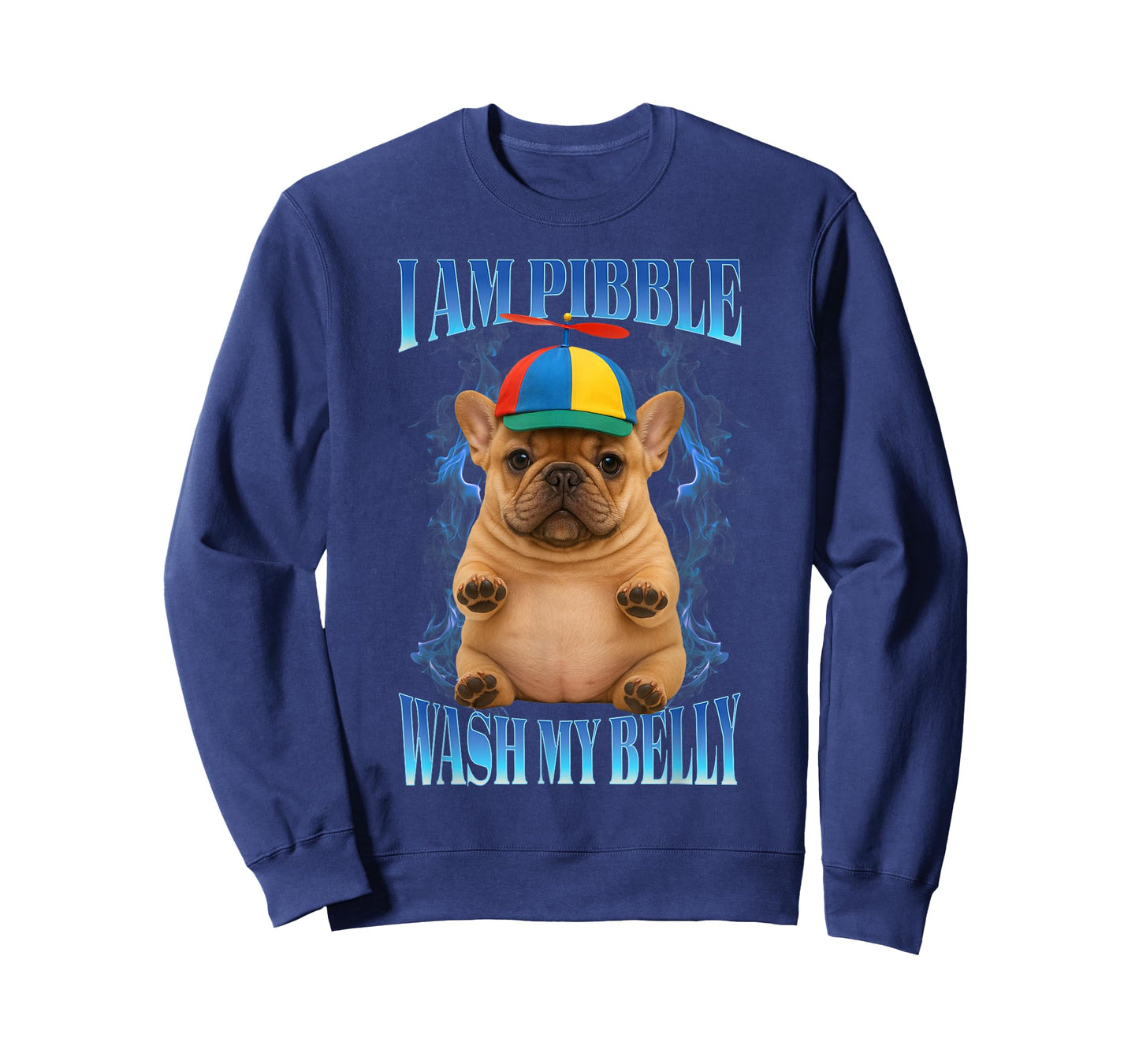 I am Pibble Wash My Belly Funny Pit Bull Dog Meme T-Shirt