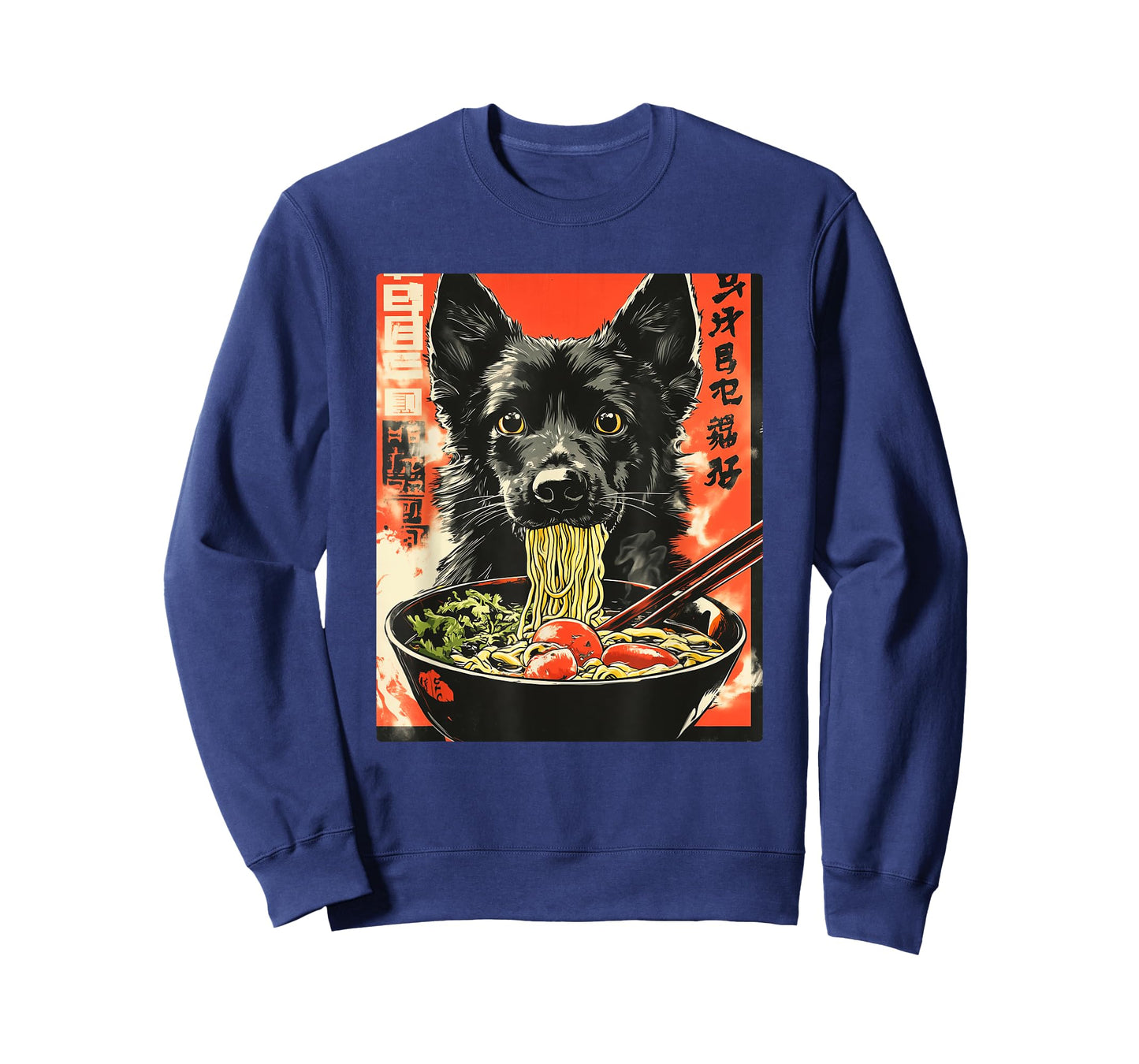 German Shepherd Eating Japanese Ramen T-Shirt