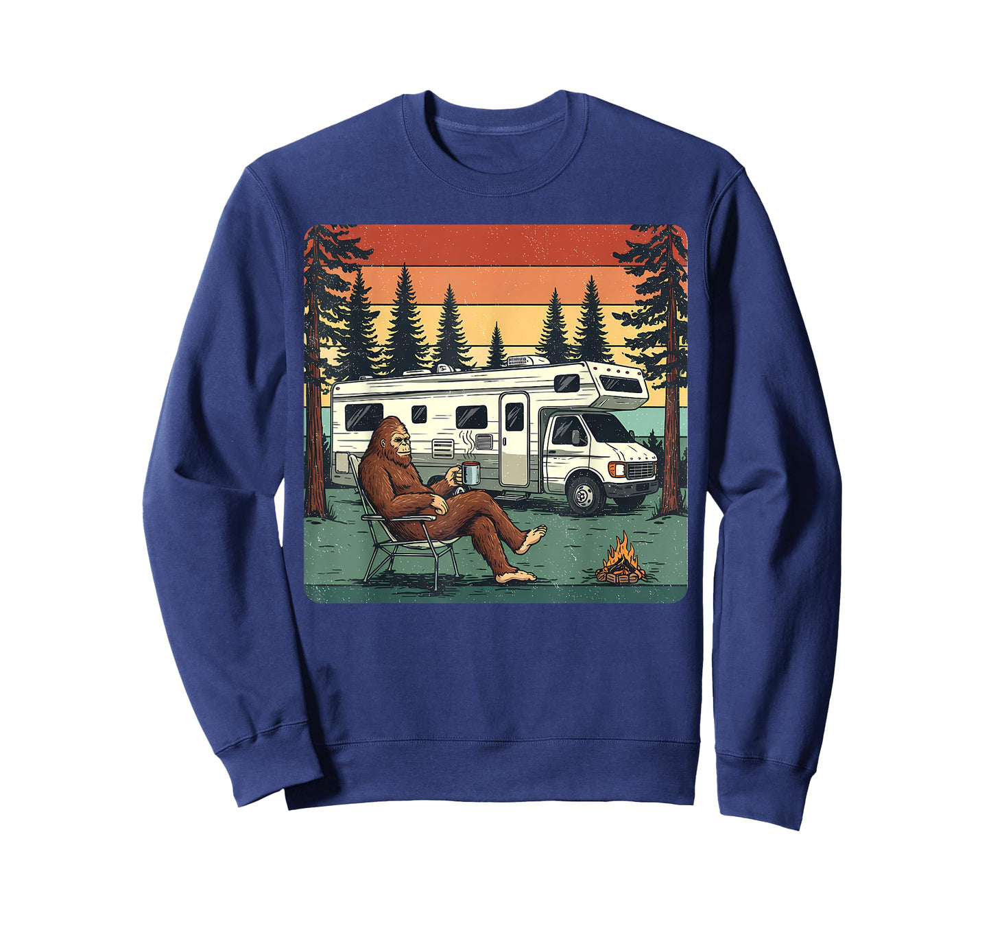 Vintage Camping Motorhome RV Bigfoot Adventure T-Shirt